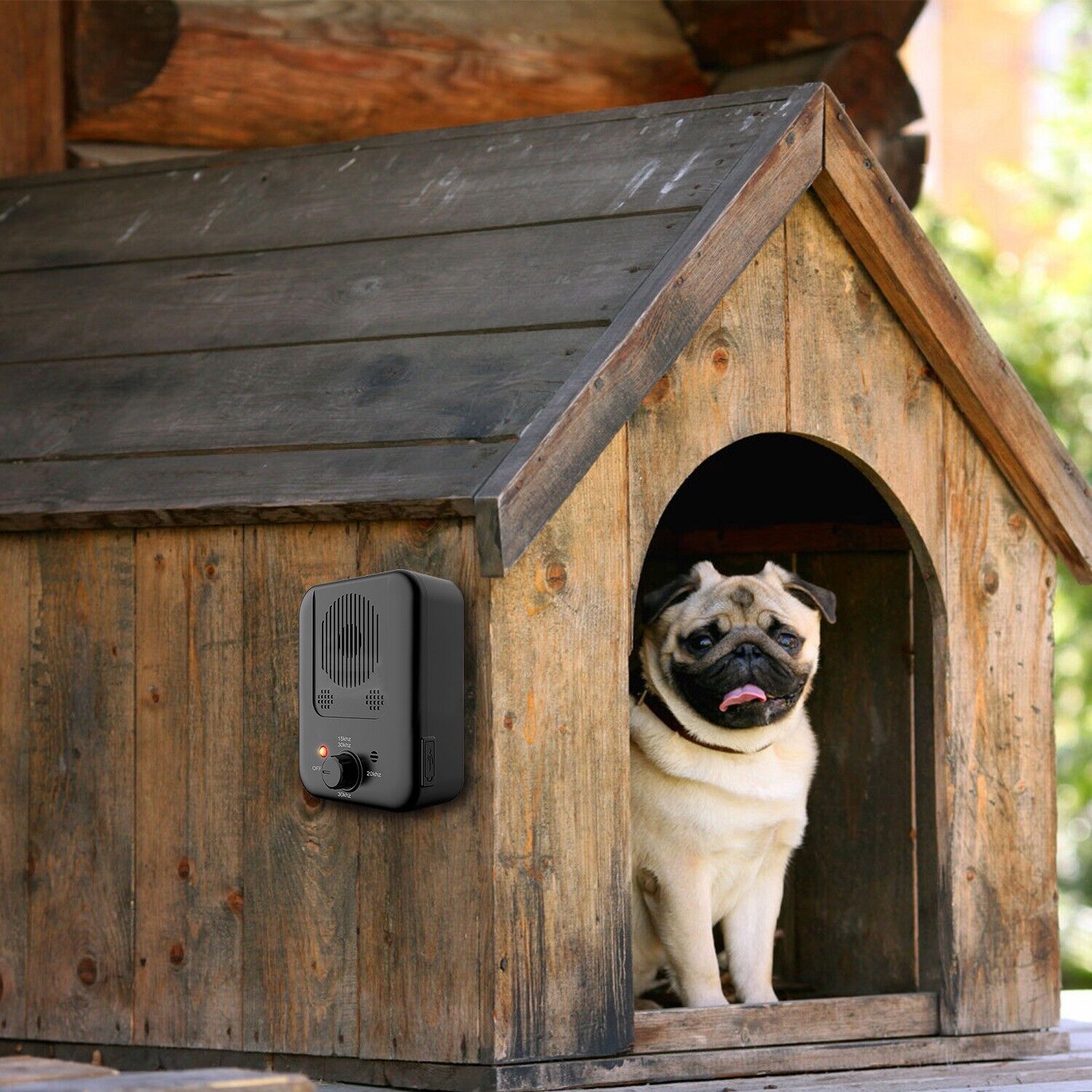 26.2Feet Ultrasonic Anti-Barking Device Dog Bark Control Sonic Silencer Outdoor