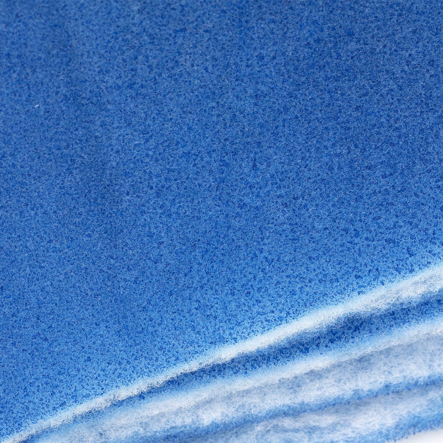 12" Blue White Bonded Aquarium Media Pad 140" x 12"  Fiber Floss Filter Material