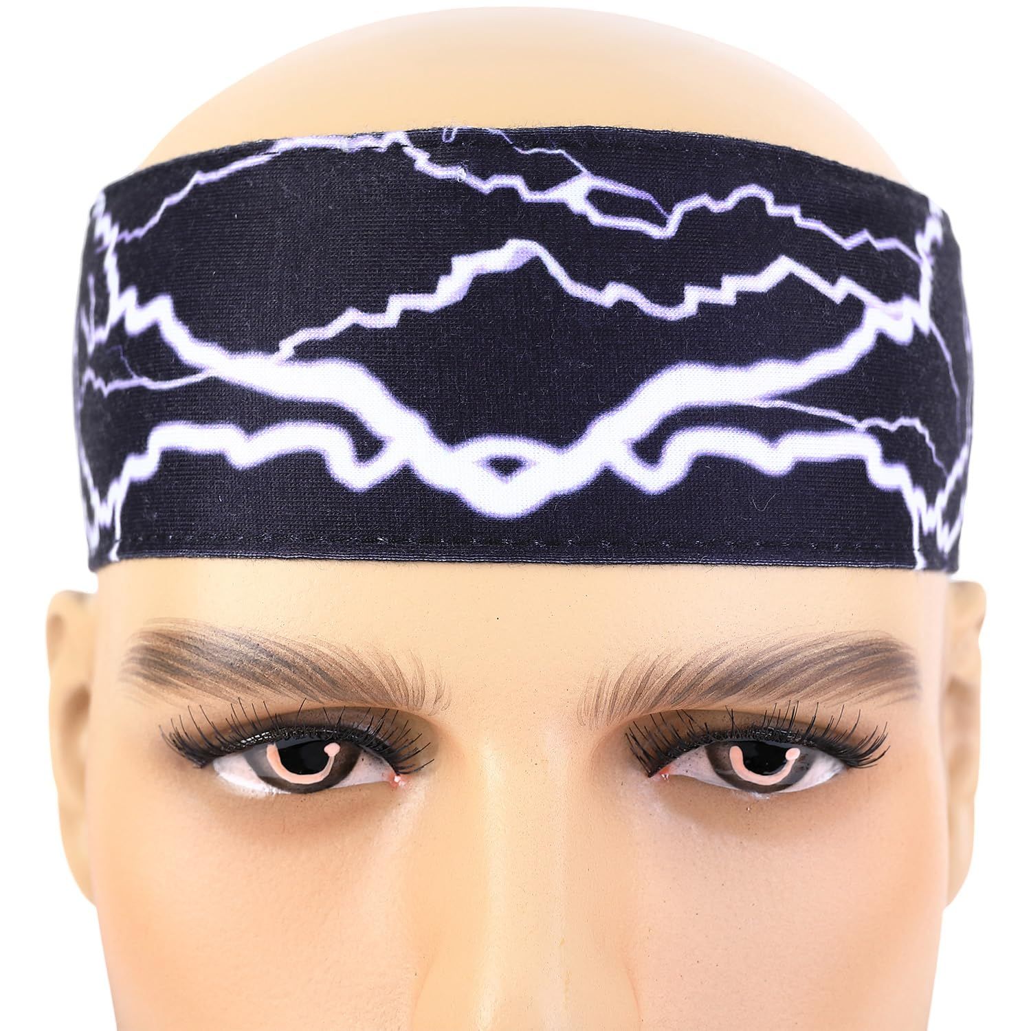 Lightning Costume Headband Bandana Patterns for Men's Kids Movie Cosplay Halloween Party