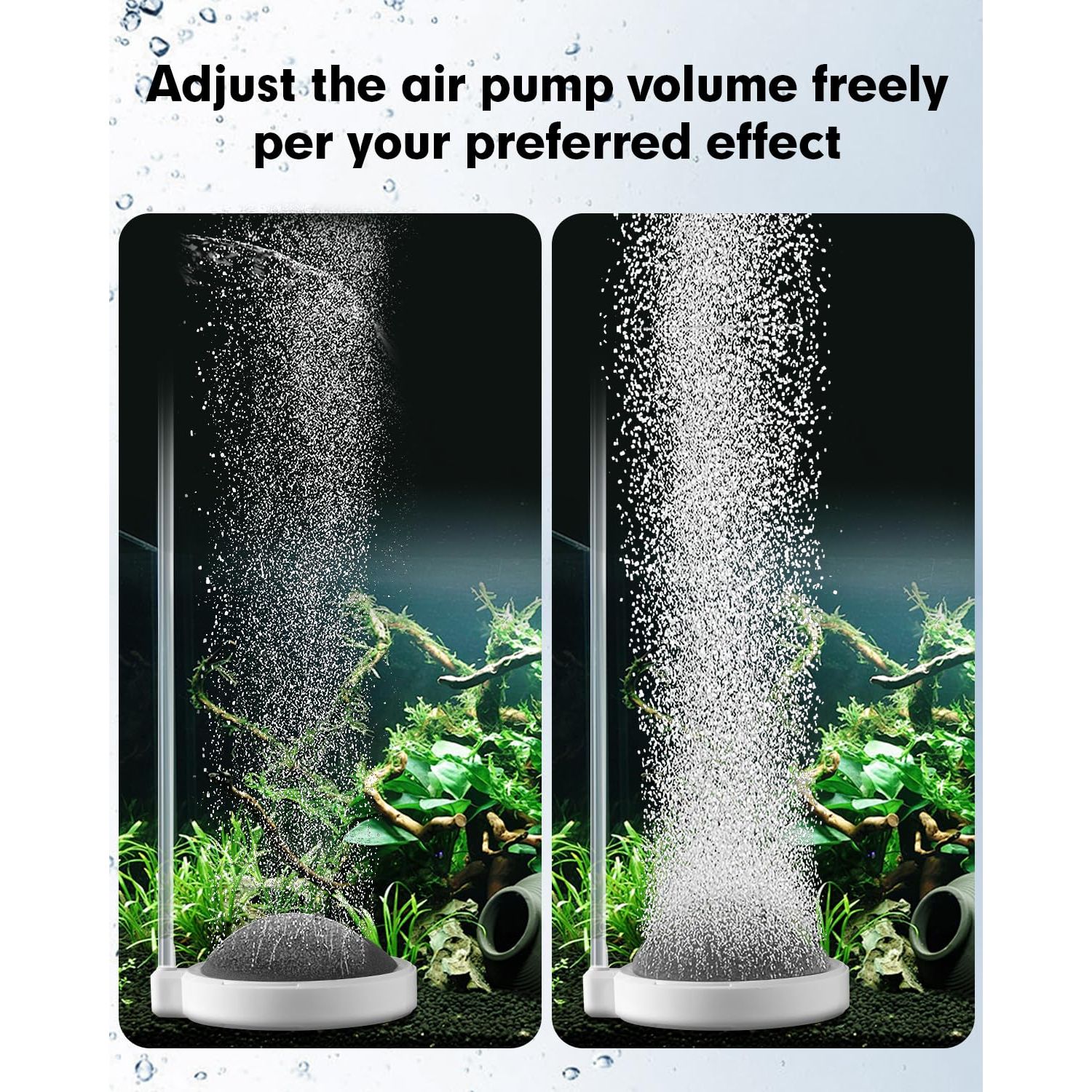 BLOTFISH Air Stone for Aquarium Fish Tank Bubbler, 3.2 Inch Nano Air Bubble Stone Aerator Accessories Bubbler for Fish Tank Air Pump Hydroponics