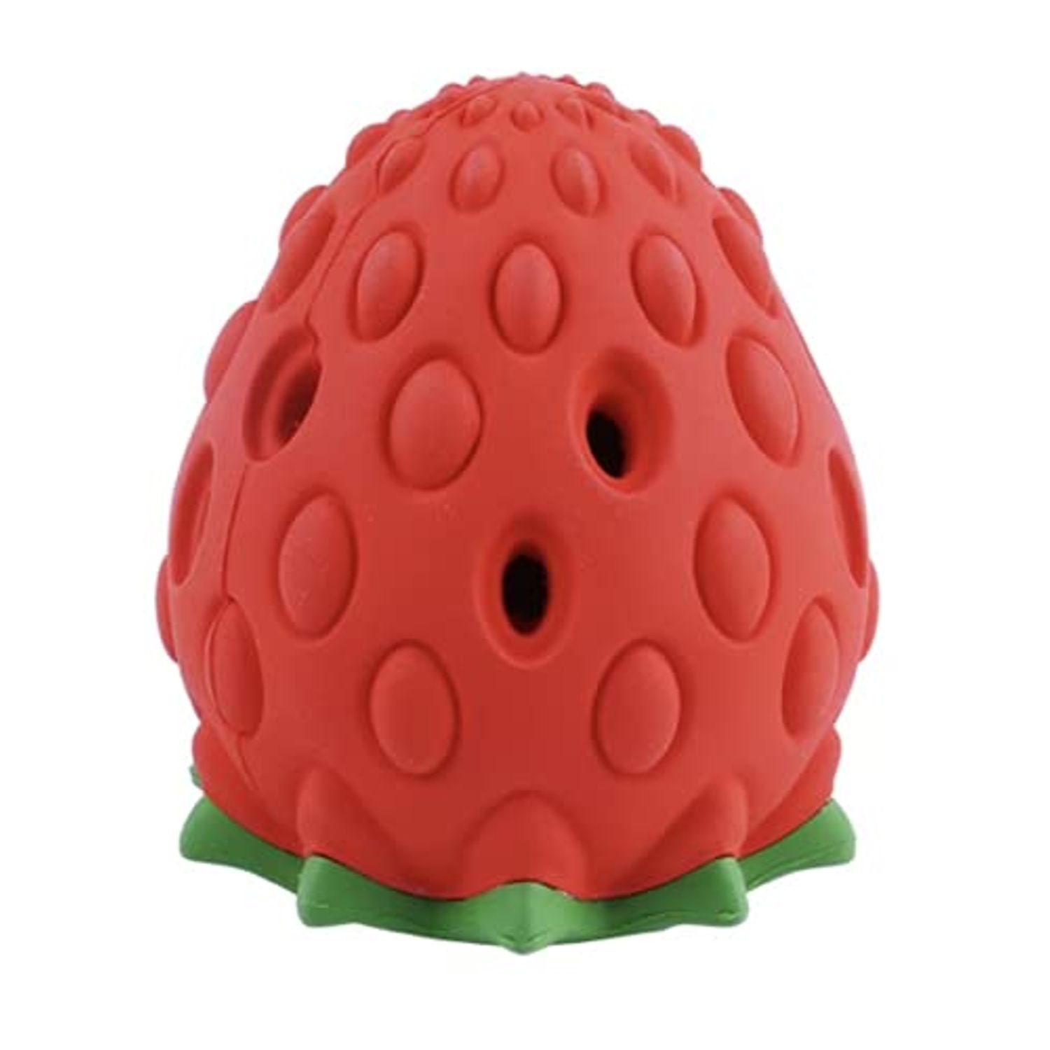 Strawberry-Shaped Dog Treat Dispensing Toy – Scented and Interactive Chew Toy for Dogs, Pigs, and Other Pets