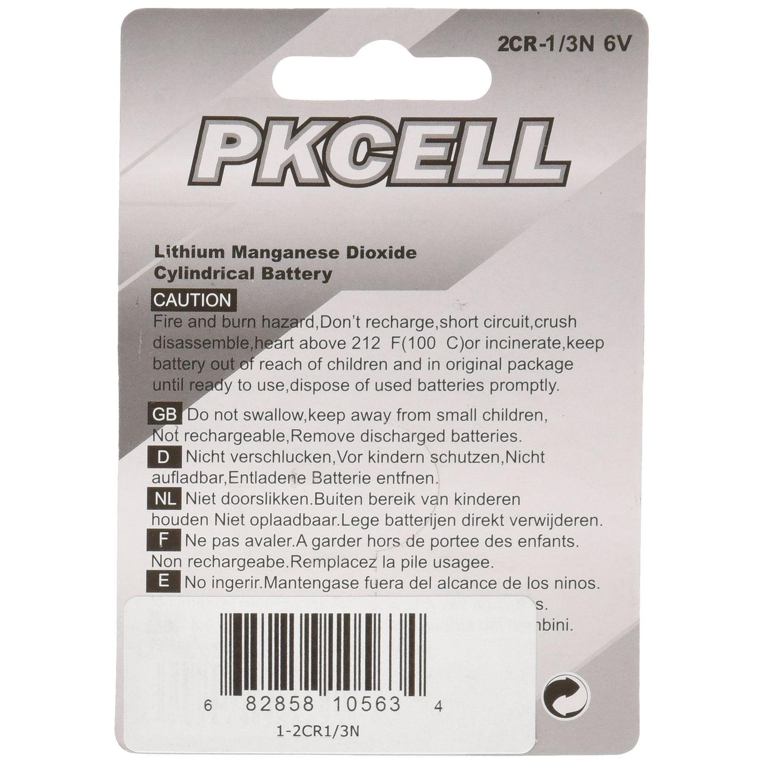 BlueDot Trading Single Pack 2CR1/3N Lithium Cell Replacement Battery 6.0V Low-Power Consumption for Dog Collar, Cameras, Calculators, Keyless Entry, and More