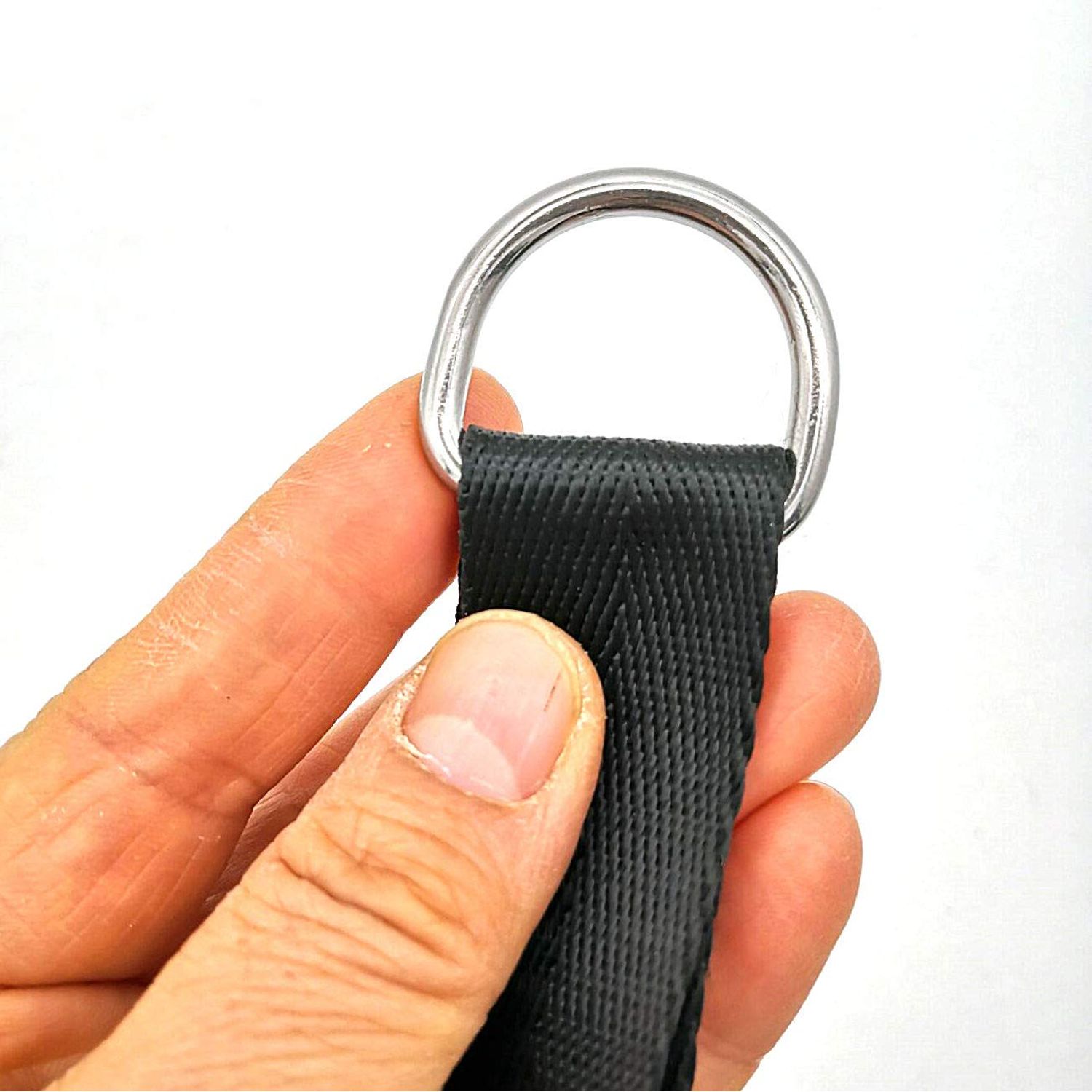 JY-MARINE Stainless Steel 316 Welded Strong D Ring for Dog Collars Harnesses Fabric Paracord DIY Strap Webbing Craft Smooth Rust Proof-4 Pack (5X30X23)