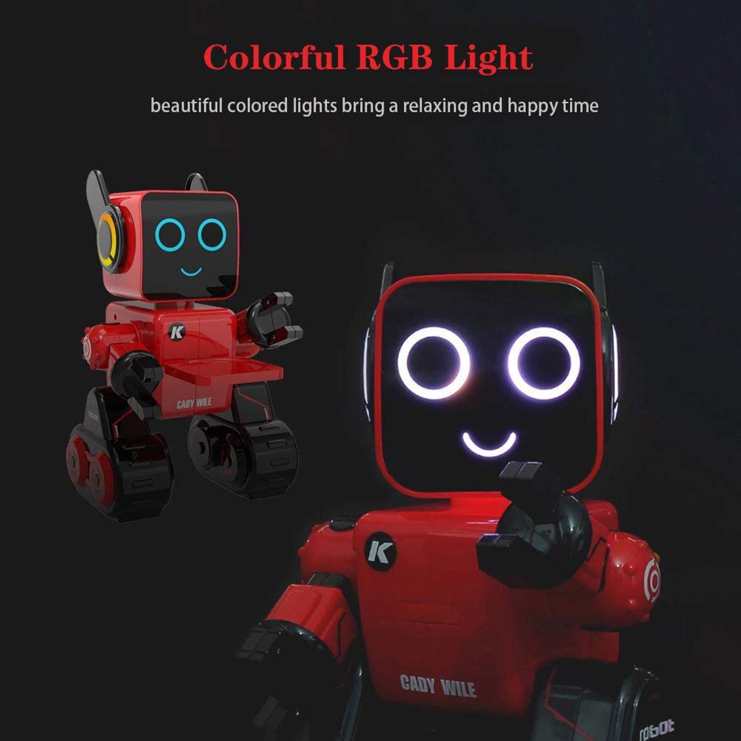Remote Control Toy Robot for Kids, Programmable RC Robot, Touch & Sound Control, Speaks, Dance Moves, Plays Music. Built-in Coin Bank.Rechargeable Robot Kit for Boys,Girls for Age 8 Years and up