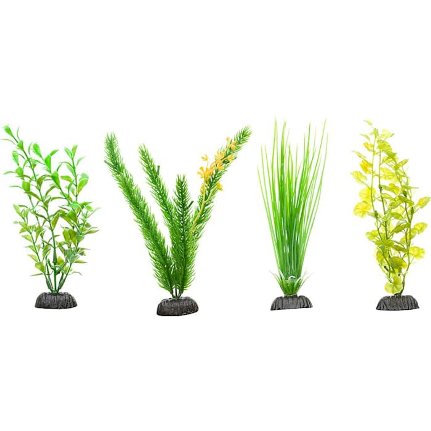 imagitarium Green Plastic Aquarium Plants Midground Value Pack