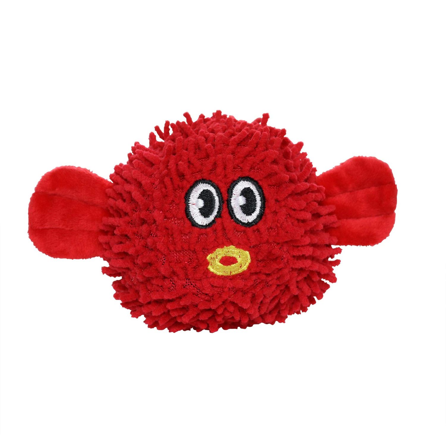 MIGHTY- Microfiber Ball Blowfish – Made with Squeaker Balls and Minimal Stuffing. Strong & Tough. Interactive Play Dog Toy. Machine Washable & It Floats.… (Medium)