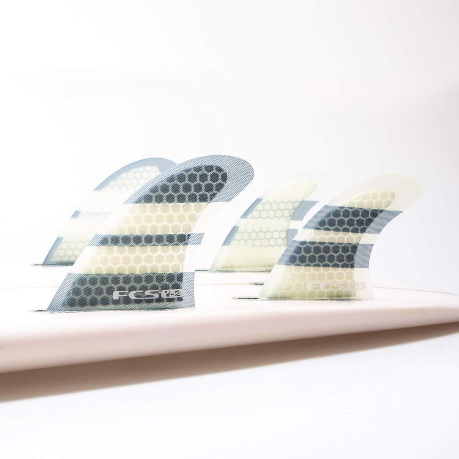 FCS V-2 Performance Core Surfboard Tri-Quad Fin Set