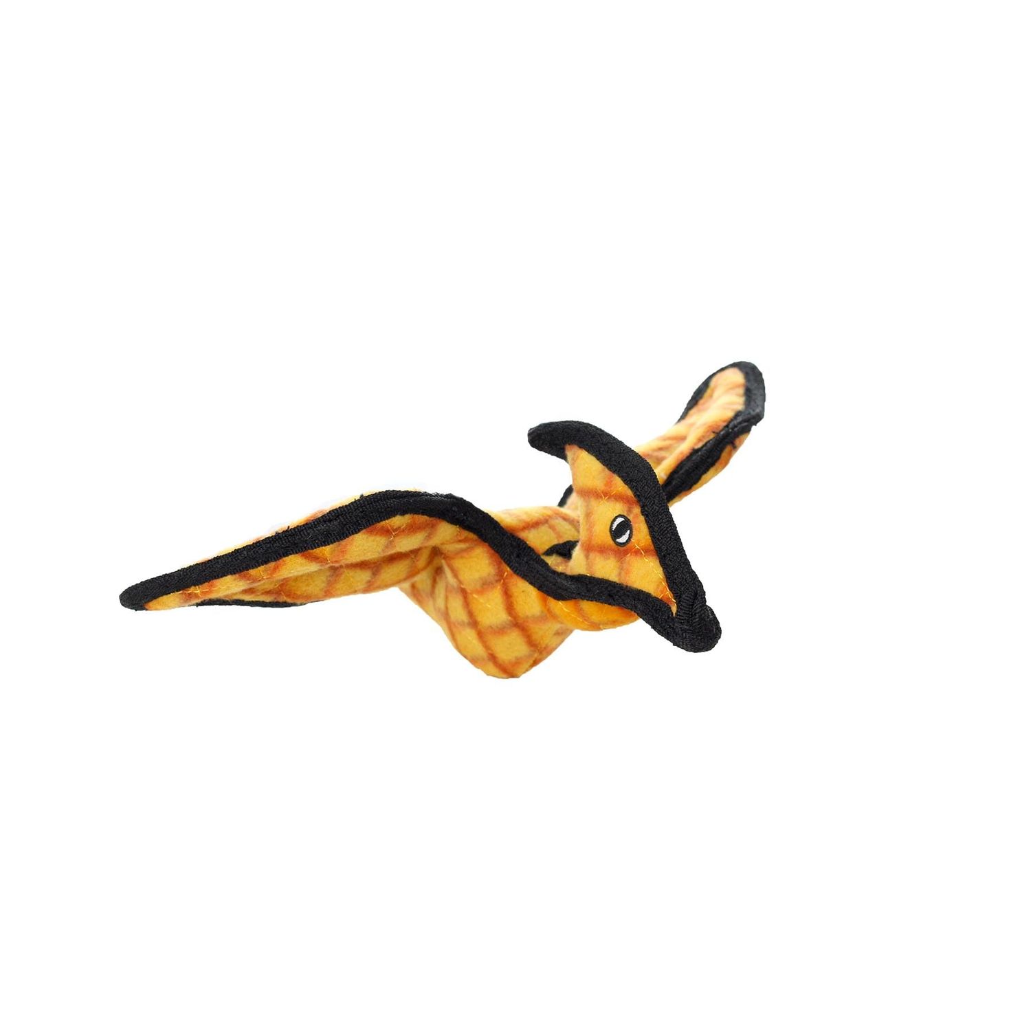 TUFFY - World's Tuffest Soft Dog Toy - Junior Dinosaur Pteradactyl- Squeakers - Multiple Layers. Made Durable, Strong & Tough. Interactive Play (Tug, Toss & Fetch). Machine Washable & Floats