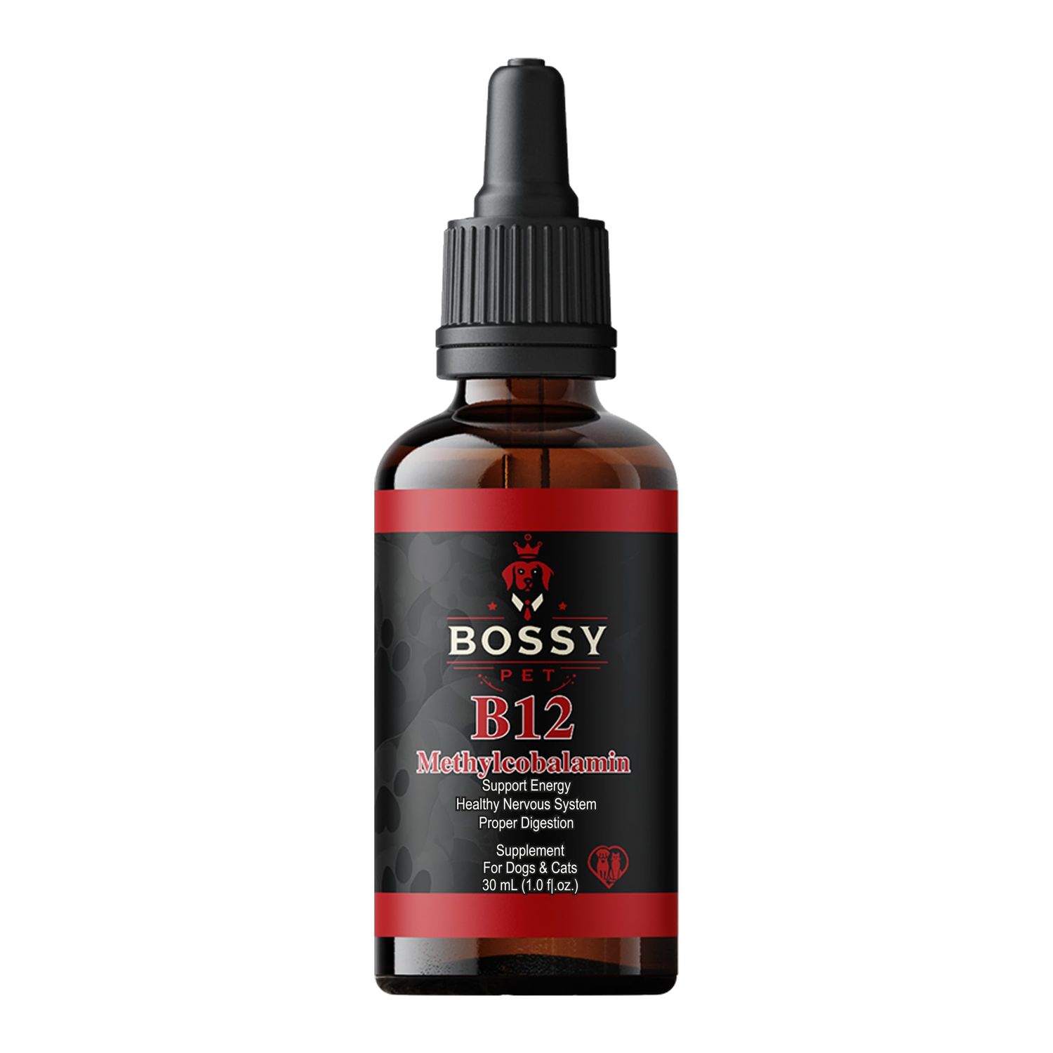 B12 Liquid for Dogs & Cats - Vitamin B12 for Dogs & Cats - Liquid Vitamin B12 for Pets - Methylcobalamin Liquid for Dogs & Cats - Vitamin Supplement for Pets - Vet Formulated