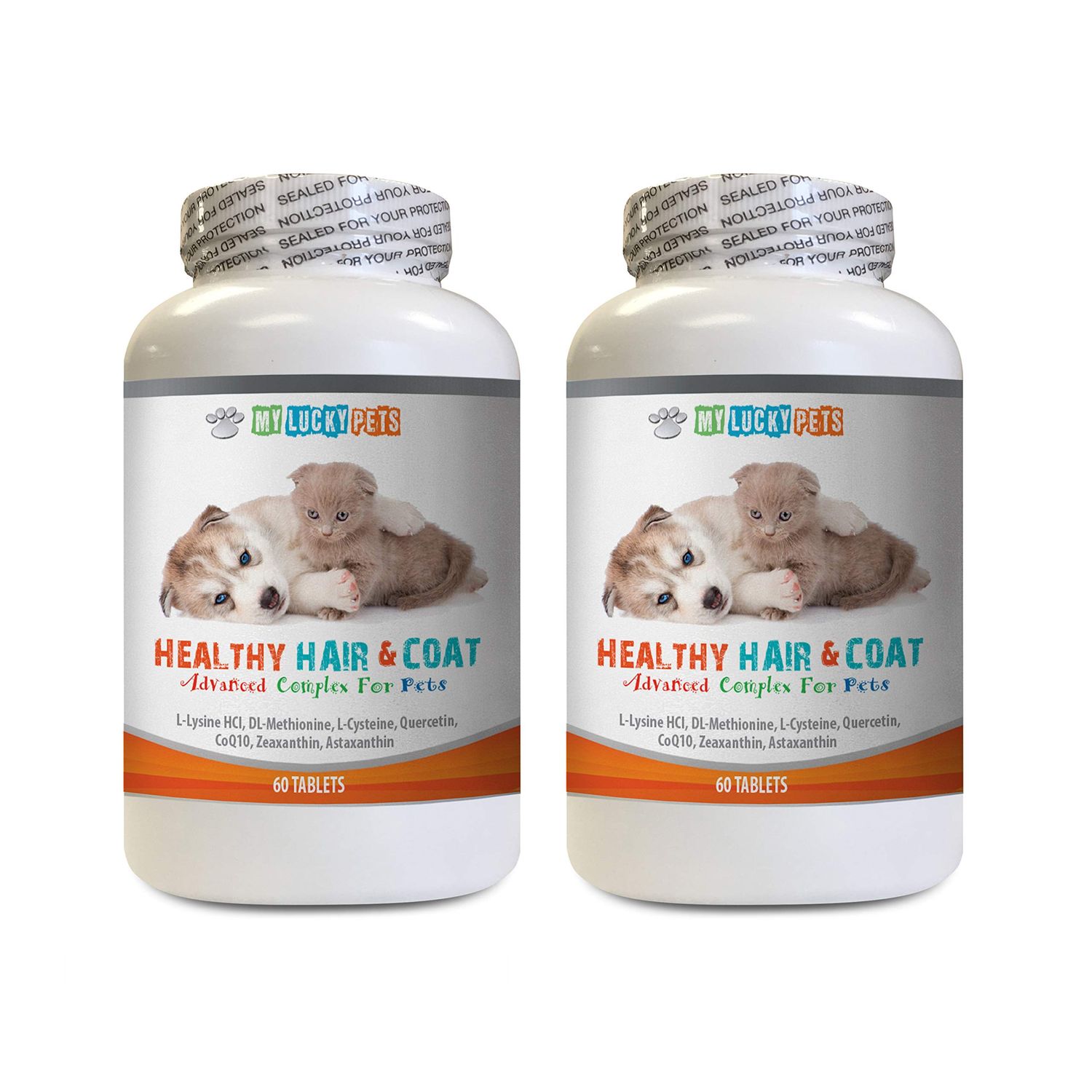 Dog Shiny Coat Supplement - Pets Healthy Hair and Coat - Boost Immune System - Nail Health - Premium Complex - Dog Vitamin a - 120 Treats (2 Bottles)