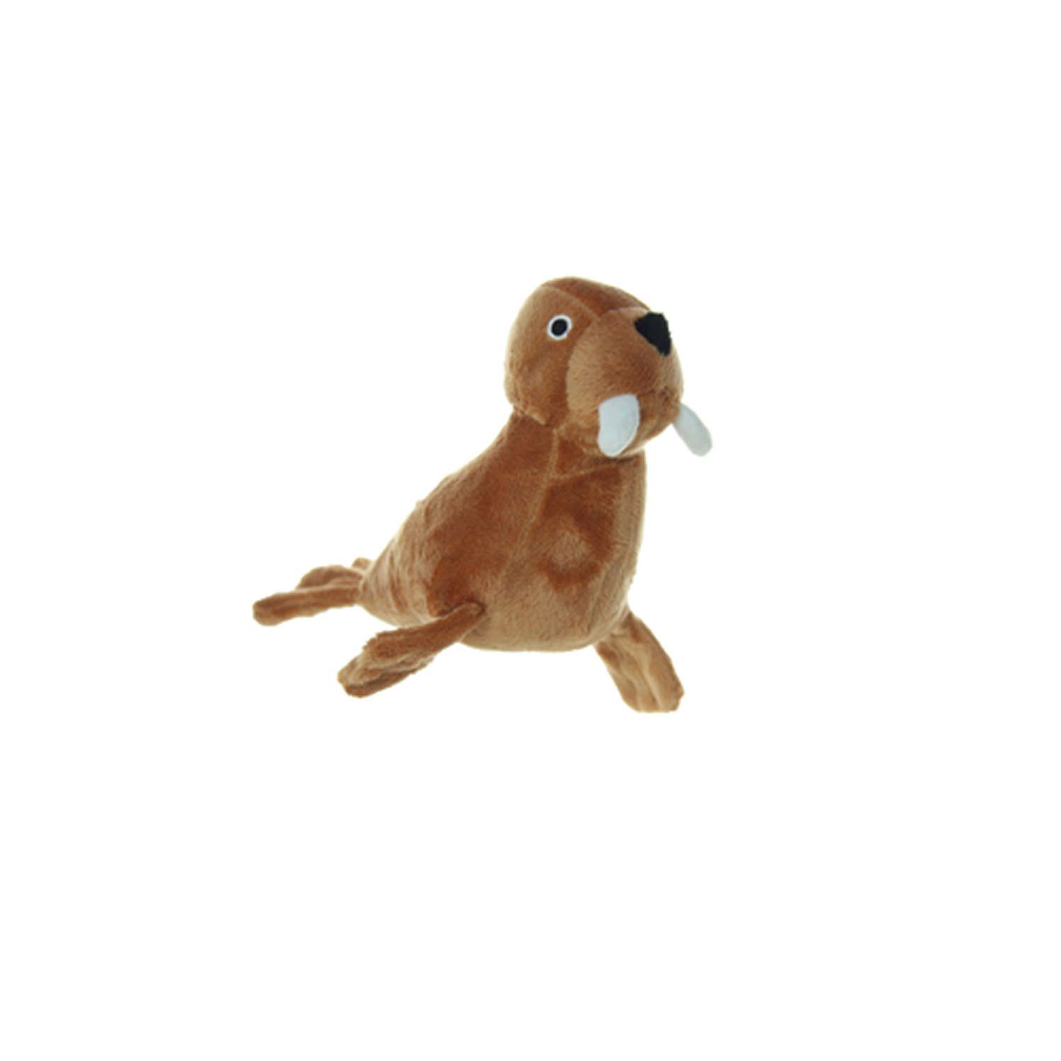 MIGHTY-Angry Junior Walrus- Squeaker-Multiple Layers. Made Durable, Strong & Tough. Interactive Play Dog Toy (Tug, Toss & Fetch). Machine Washable & Floats