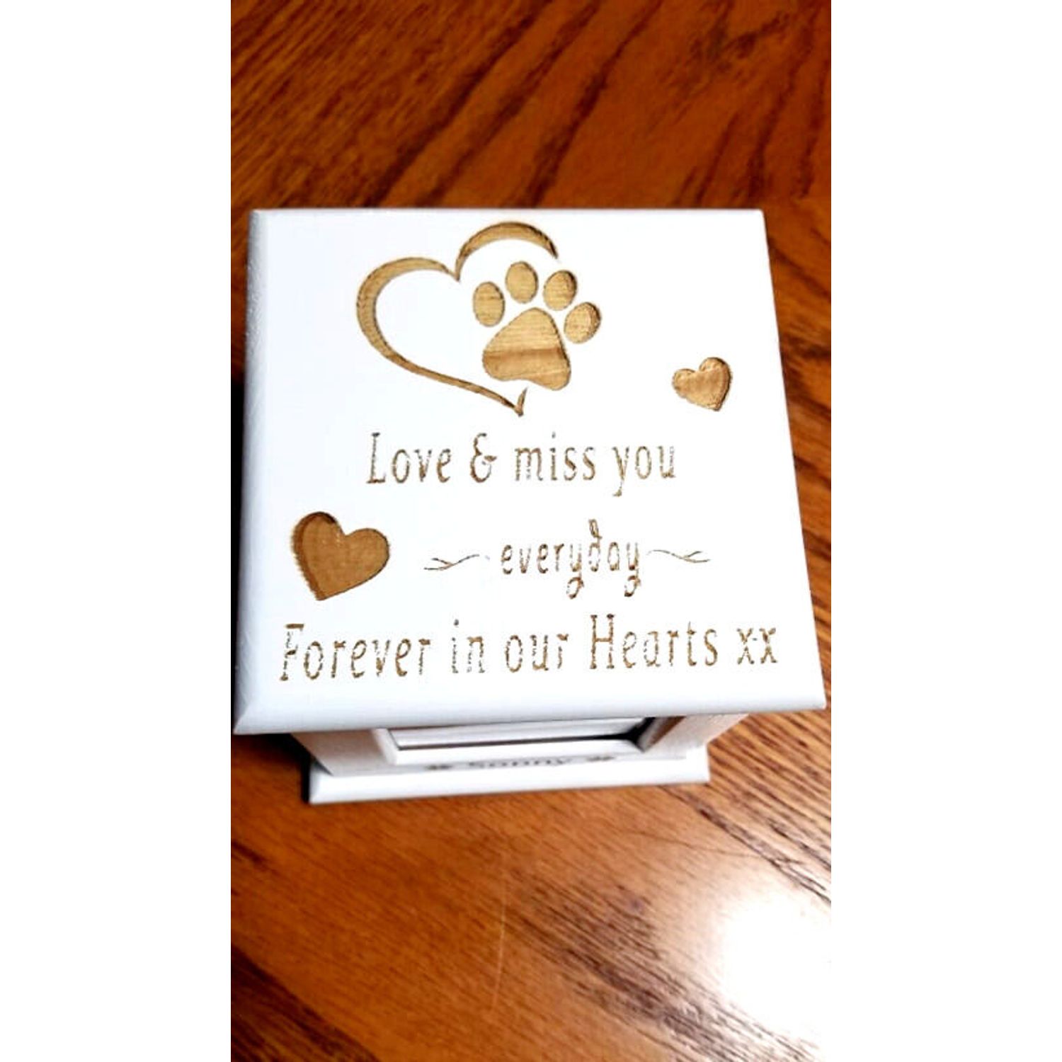 Pet Memorial Urn Personalized for your Cat or Dog ❤️ Custom Laser Engraved ❤️