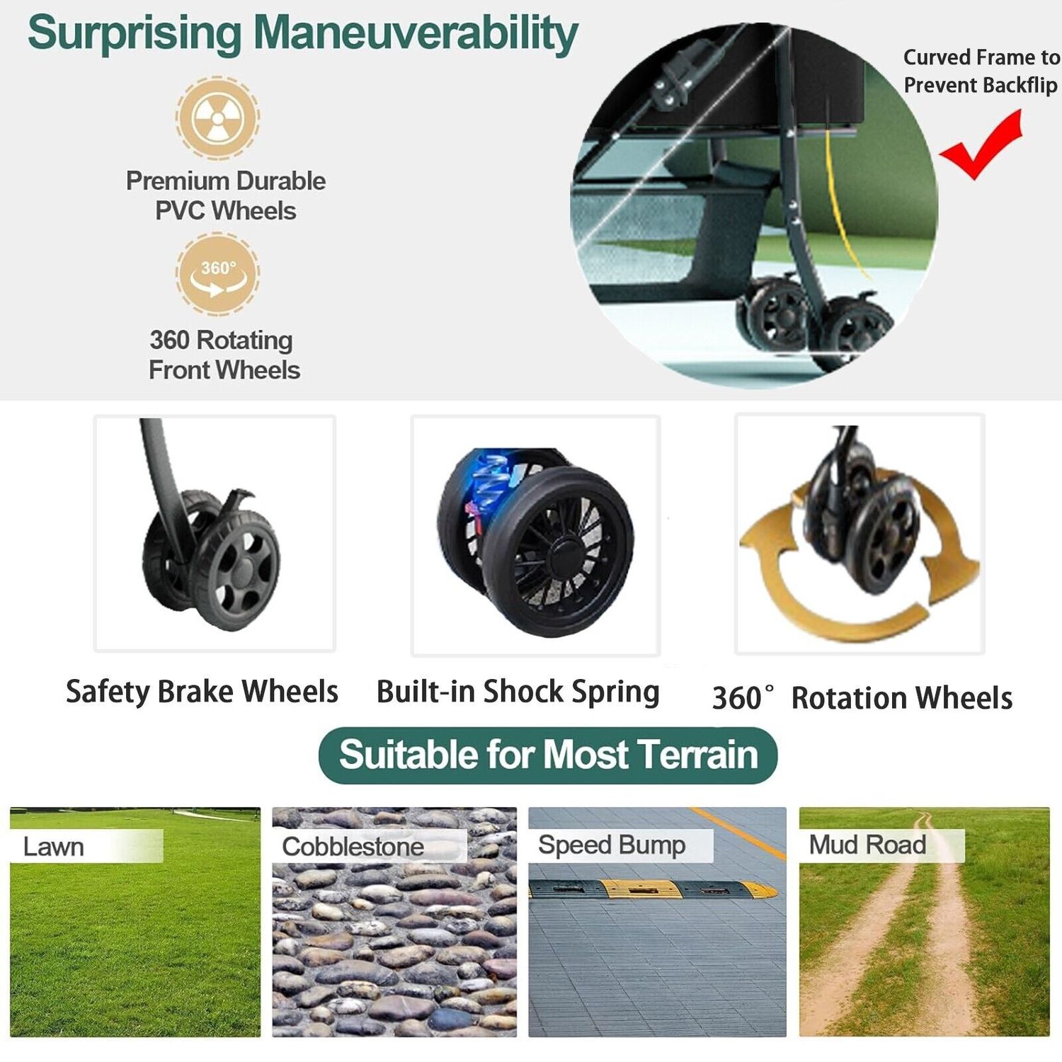 3 in 1 Multifunction Folding Pet Stroller for Dog/Cat + Carrier + Car Seat