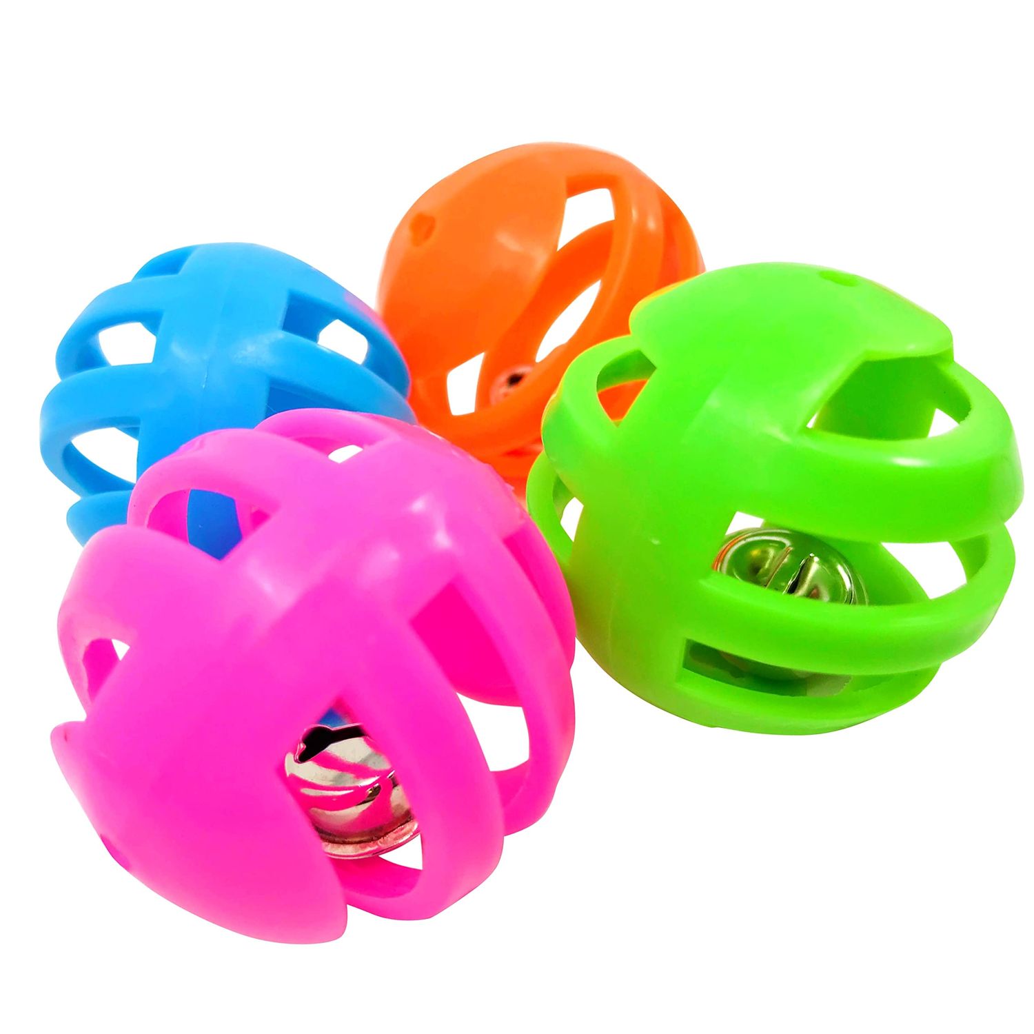 Bonka Bird Toys 1409 4 Foraging Bird Toy Balls Cockatiel Parakeet Toys cage Cages Parrot Budgie cat