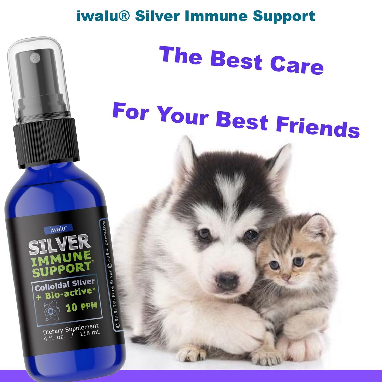 dog treatment for ringworm Tinea capitis pet safe antifungal, easy no sting 8oz