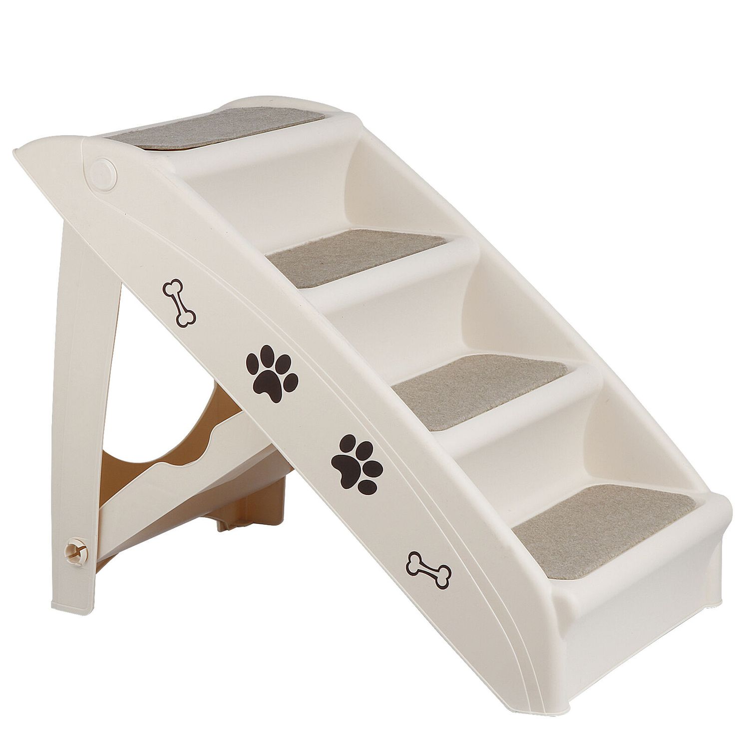 Foldable Dog Ramp Stairs For Small Pets Dog Pickup Travel Ladder MAX 100 LB