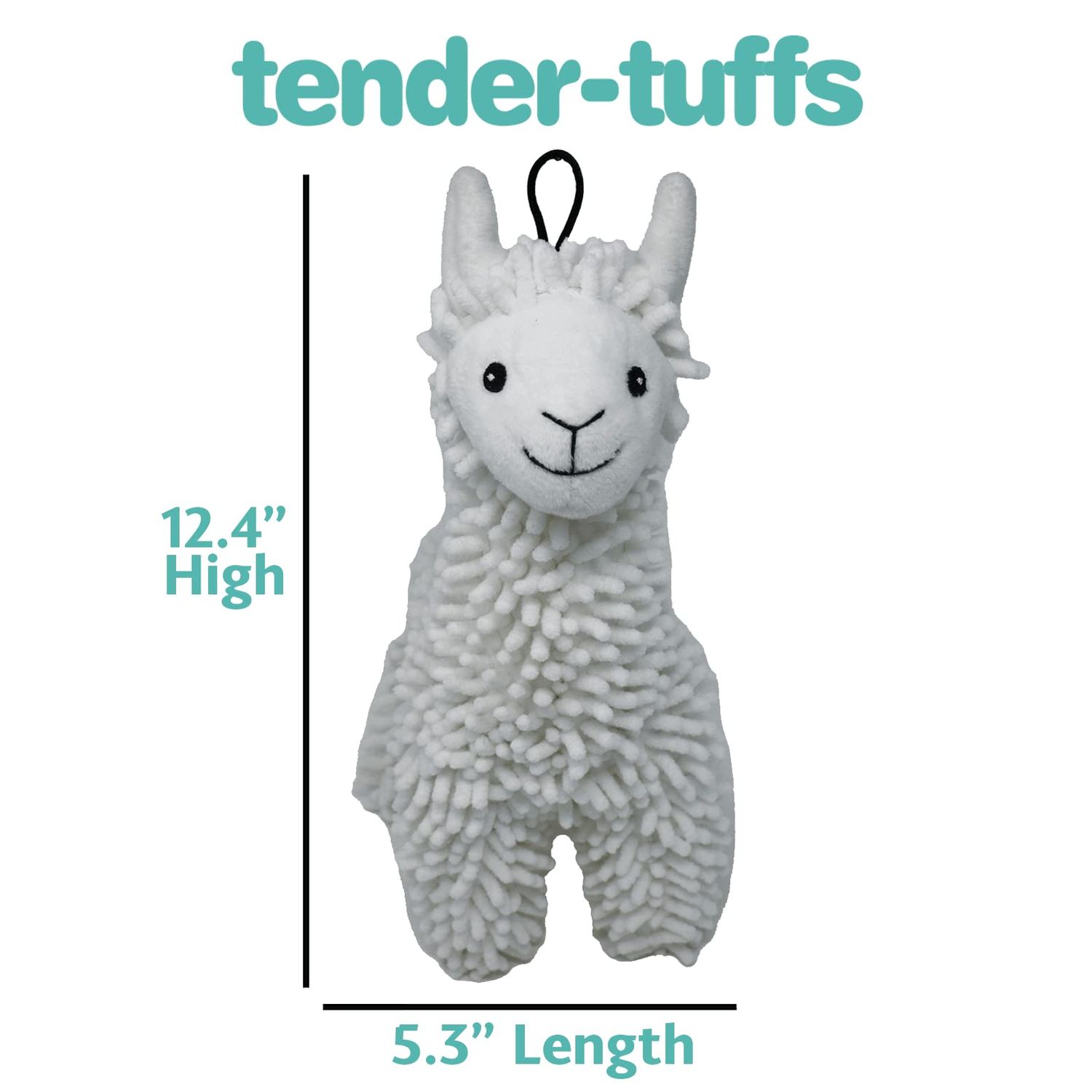 Snuggle Puppy Tender-Tuffs Easy Grab - Cute Plush Dog Toys - Stuffed Giavanna Llama with Tough Puncture Resistant Squeaker