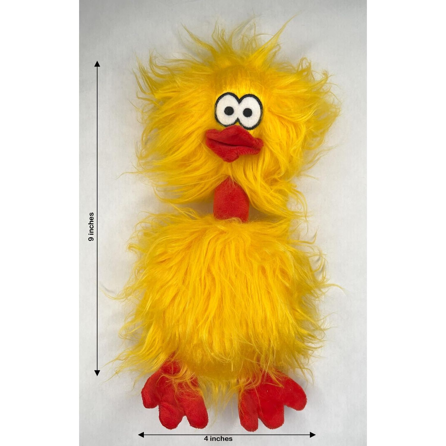 Glory To Dog Phyllis The Crazy Chicken Plush and Squeak Small and Medium Breed Dog Toy