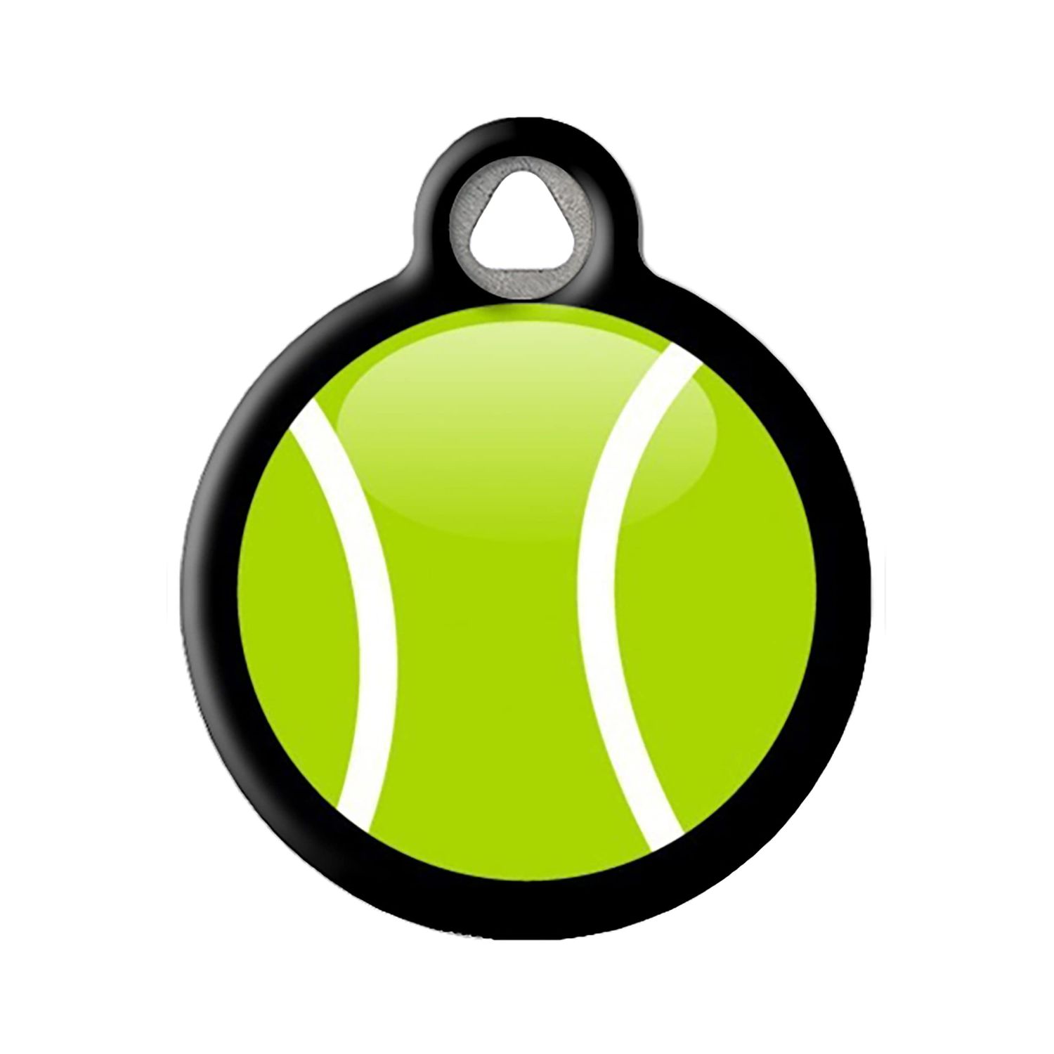 Dog Tag Art Tennis Ball Personalized Pet ID Tag for Dogs and Cats, Small .875" Diameter