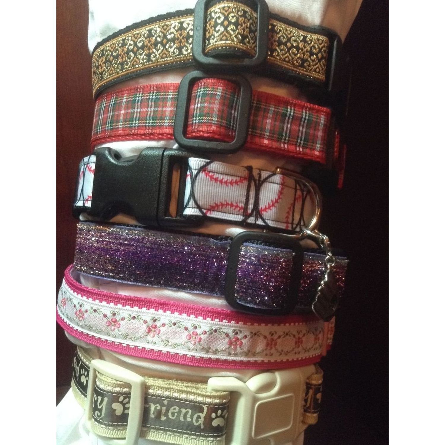 IRC Sebastian I Designer Dog Collar & Lead. Cupcakes. 11"-15"