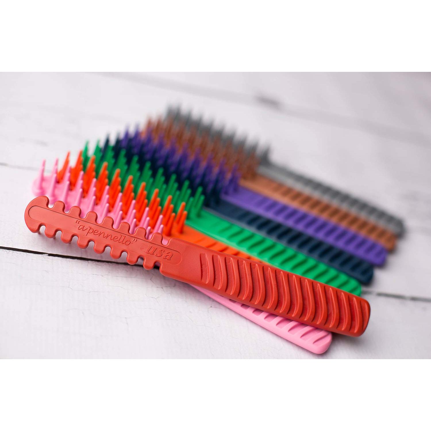 Hair Brush Comb Hybrid For Women Men Girls Boys Thick Curly Fine Short Long Hair Beards Toddler Kids Dog Grooming Tool Blow Drying Wet Dry 3/4 Inch Professional Use Detangler (Sky Blue)