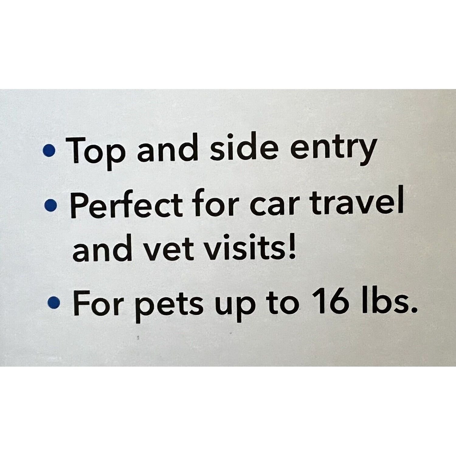 Small Pet Travel Carrier for Vet Visit / Car Travel Up to 16 Pounds