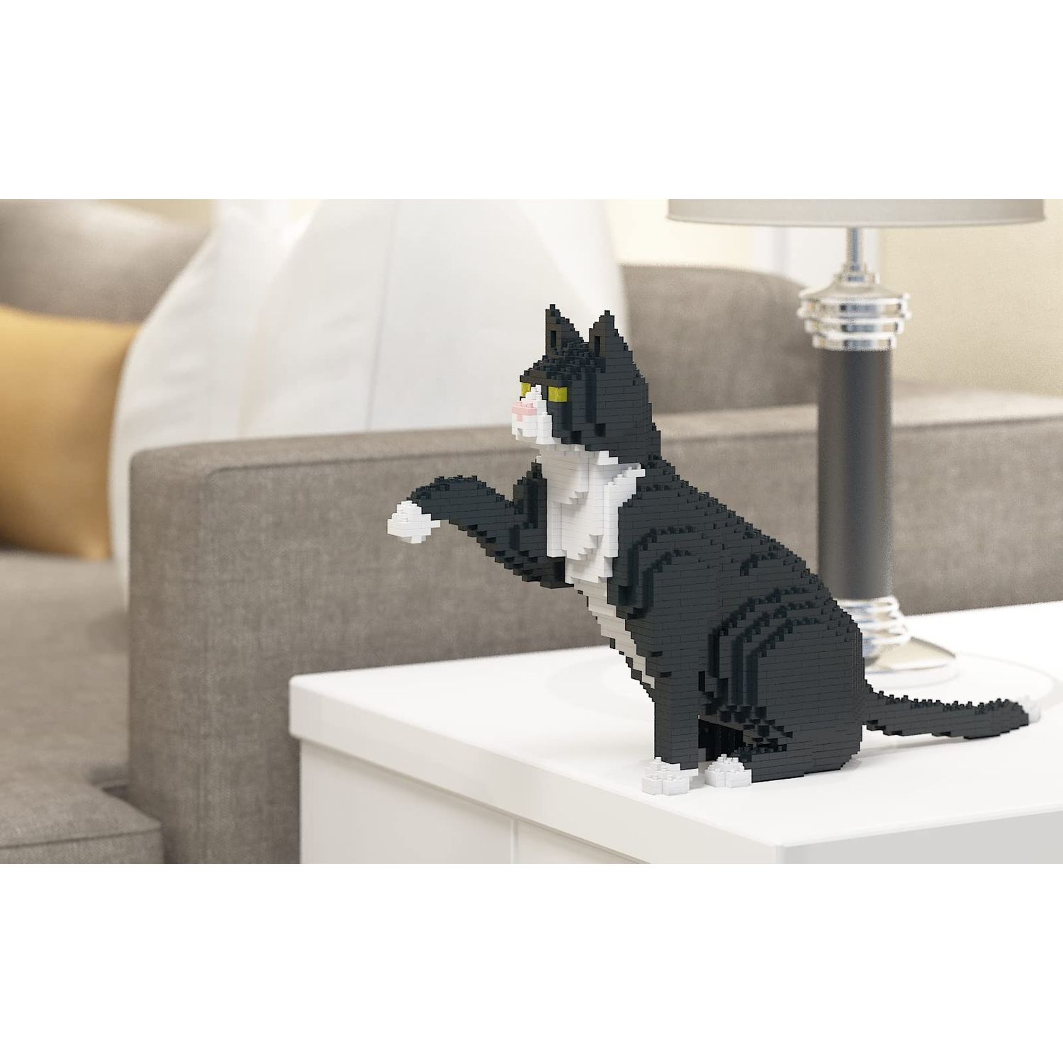 JEKCA Tuxedo Cat 03S | Plastic Building Blocks | Age 14+