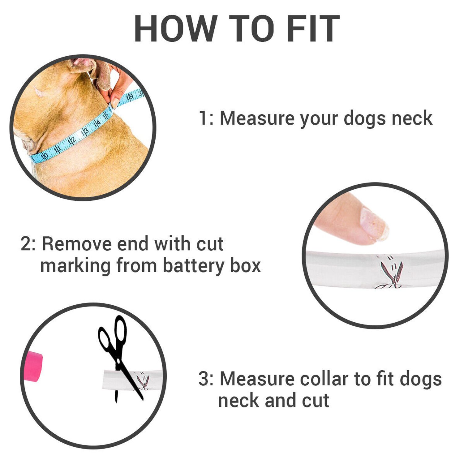 Pink USB Rechargeable Flashing LED Dog Collar Pet Night Safety Light Adjustable