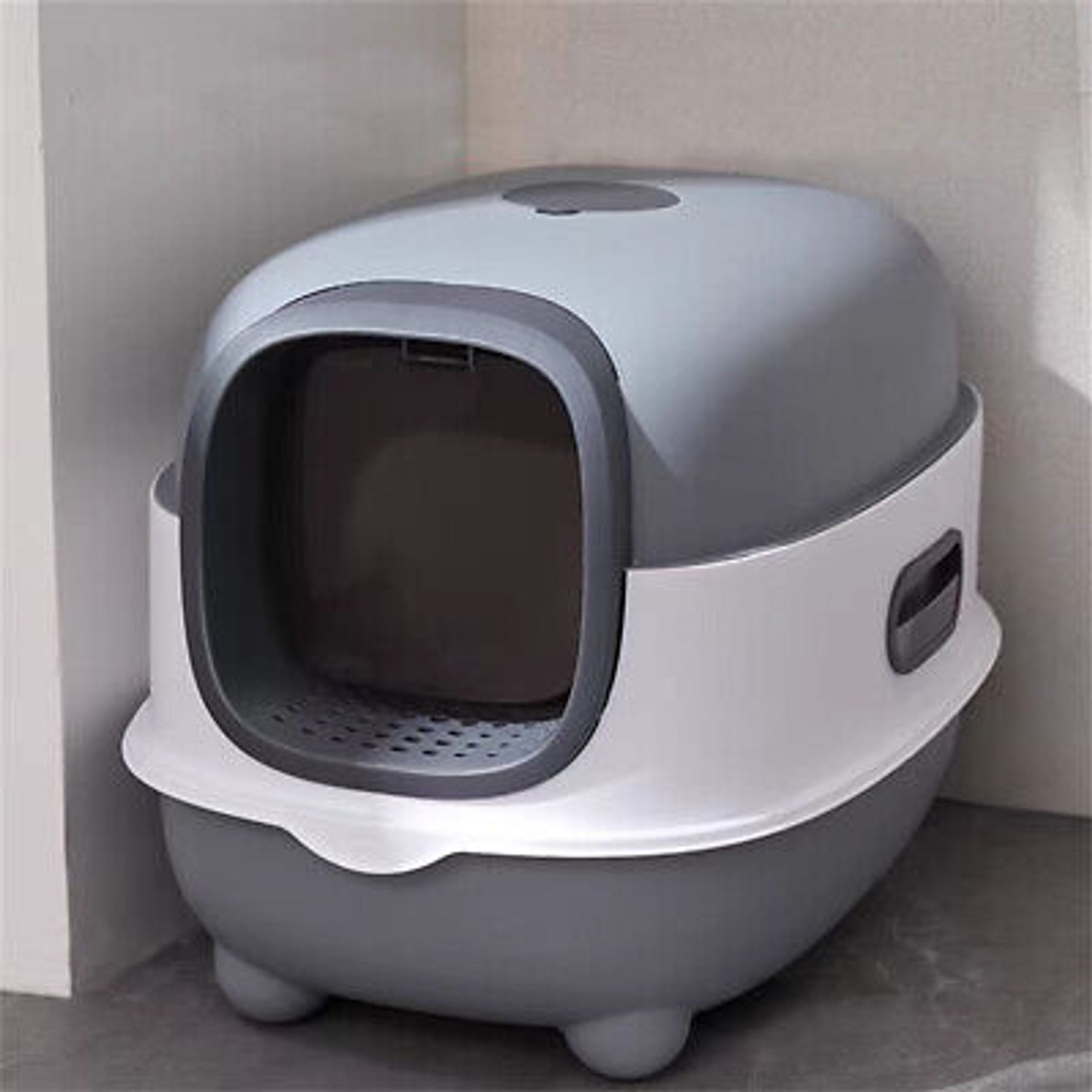 Extra Large Cat Litter Box Enclosed with Scoop Odor Defensive Hooded Litter Tray