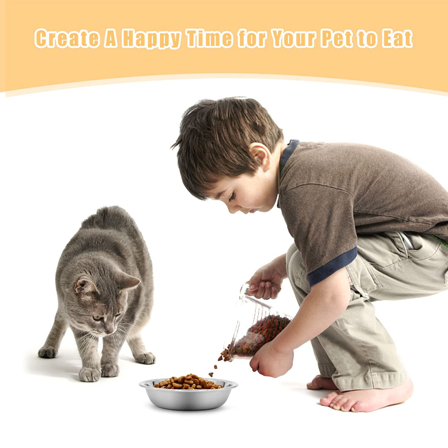 12 PCS Cat Bowls Whisker Friendly, Shallow Wide Flat Cat Food Bowls Stainless Steel,Metal Cat Dishes Whisker Fatigue Relief,Replacement Basic Cat Plates for Elevated Stand,Dishwasher Safe…