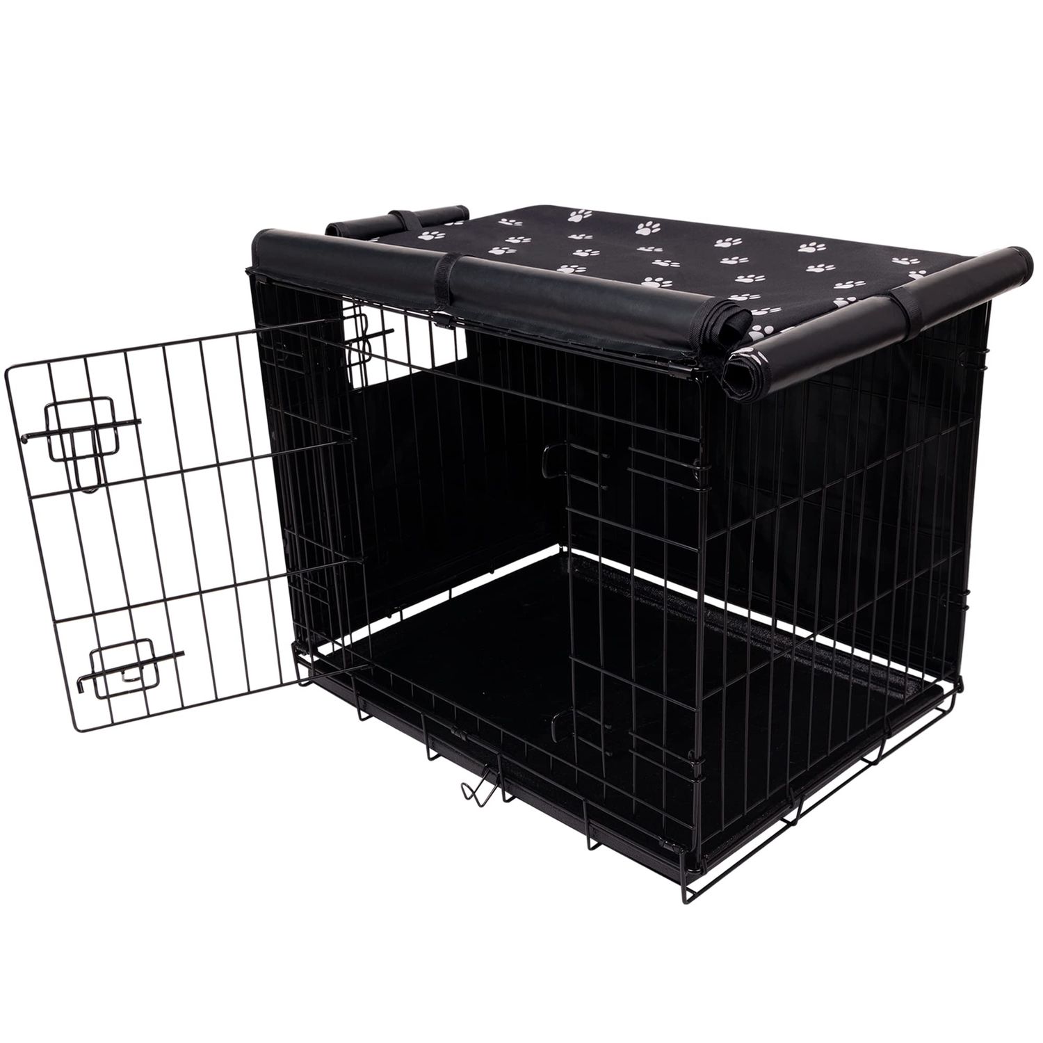 PetPrime Dog Crate Cover for Wire Cages 24 30 36 42 48 Inch Outdoor Pet Kennel Cover Machine Wash & Dry (Cover Only) (36 Inch Crate Cover (36"x23"x25"))