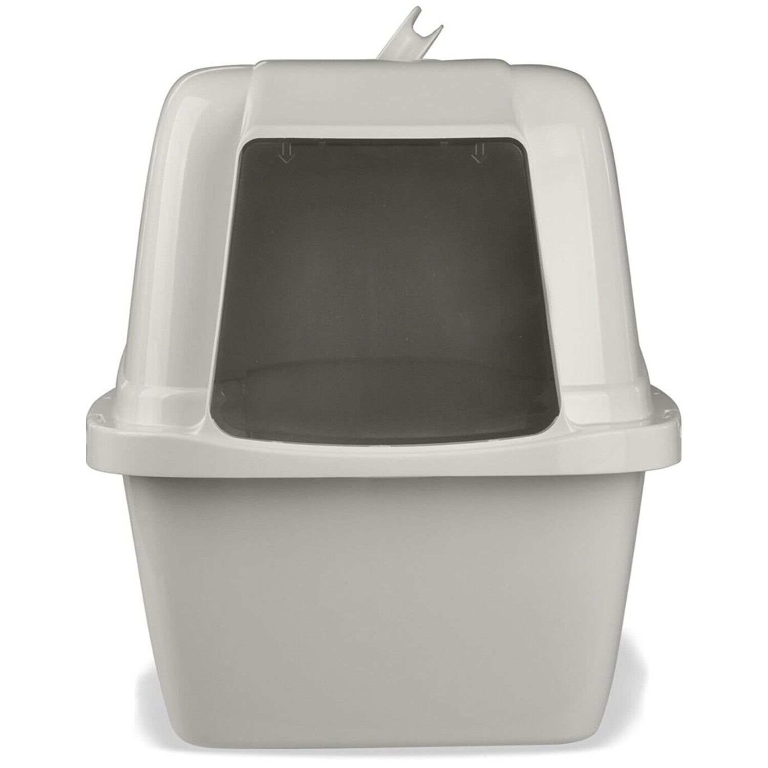 Van Ness Pets Odor Control Large Enclosed Cat Litter Box, Hooded, Pearl