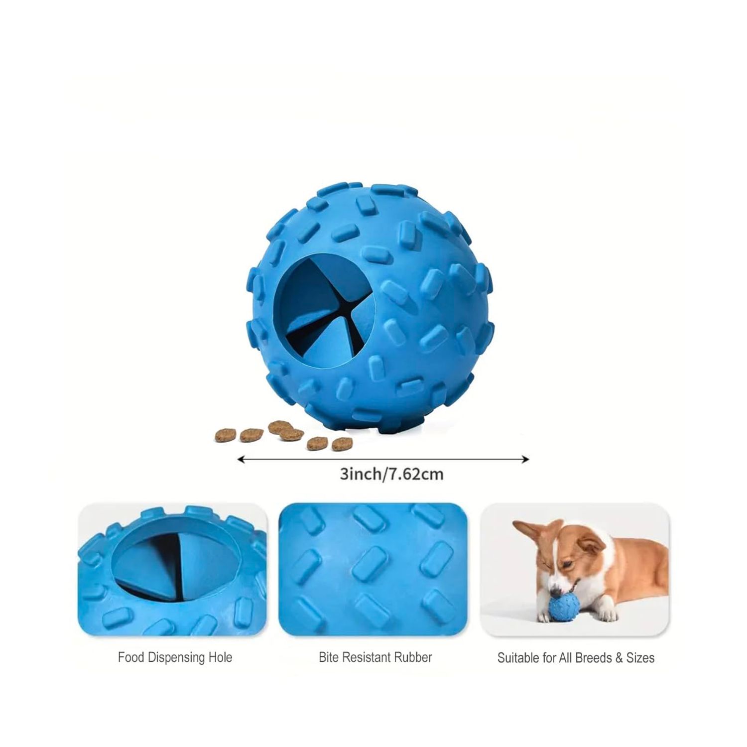 Challenging Treat-Dispensing Ball for Pigs Piglets Dogs Rabbits Cats and Other Small Animals – Mental Stimulation and Playtime Fun
