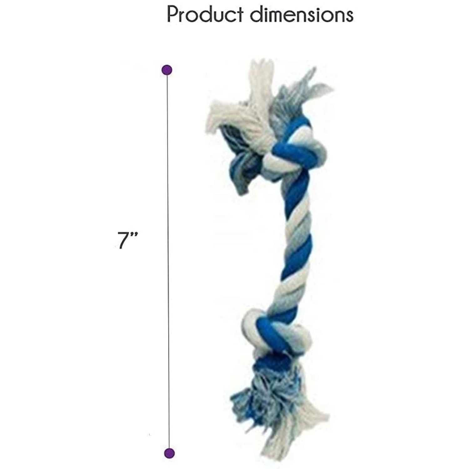Puppy Rope Toys for Small Dogs - Puppy Teething Toys - Knots Dog Toy for Smart Newborn Pet and High Active Puppies - Doggy Mini Dental Pack of 4