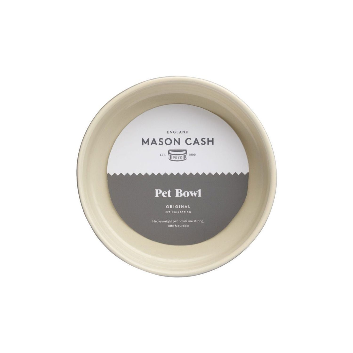 Mason Cash Color Mix Dog Bowl 5.9" | Grey