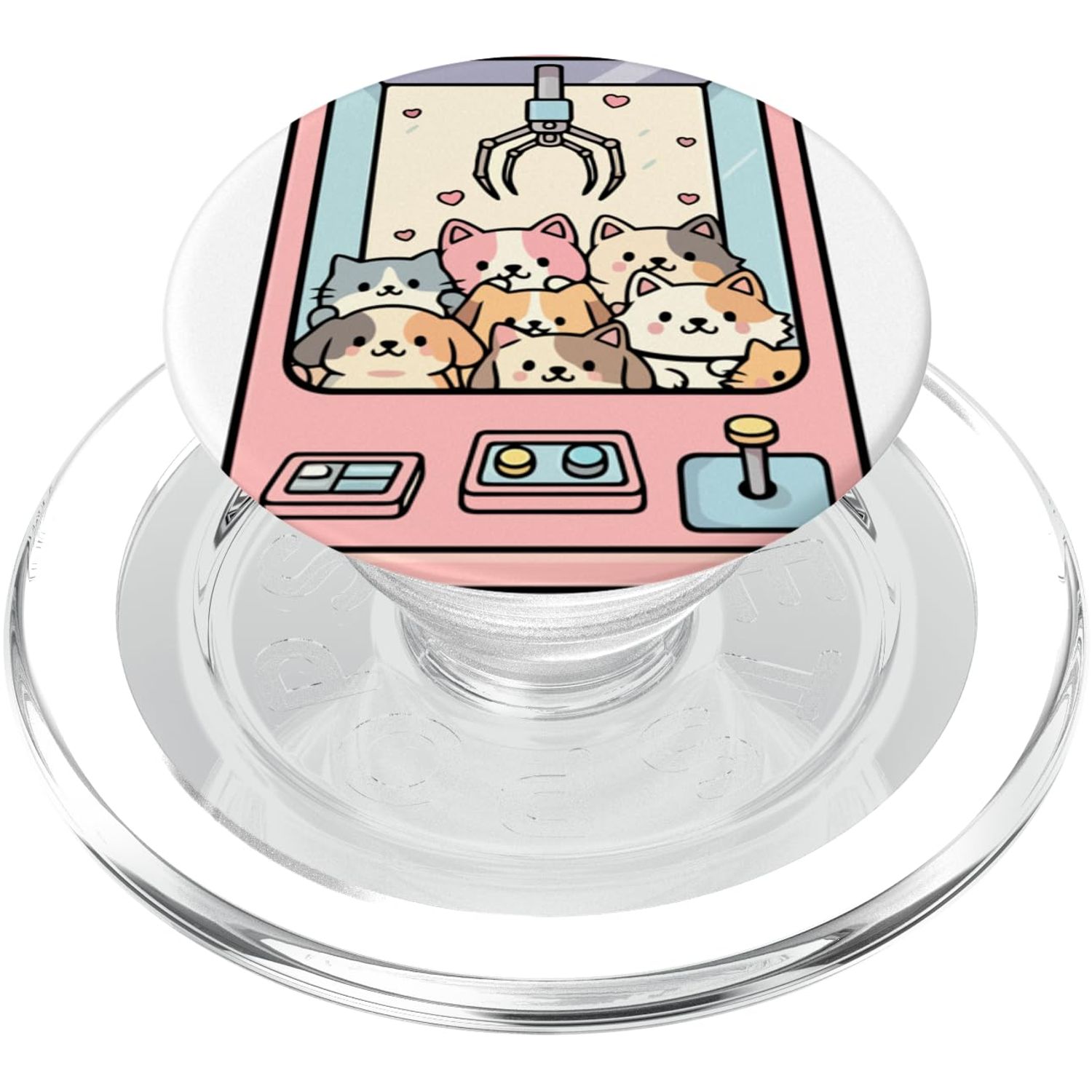 Kawaii Cat Toy Crane Claw Machine PopSockets PopGrip for MagSafe