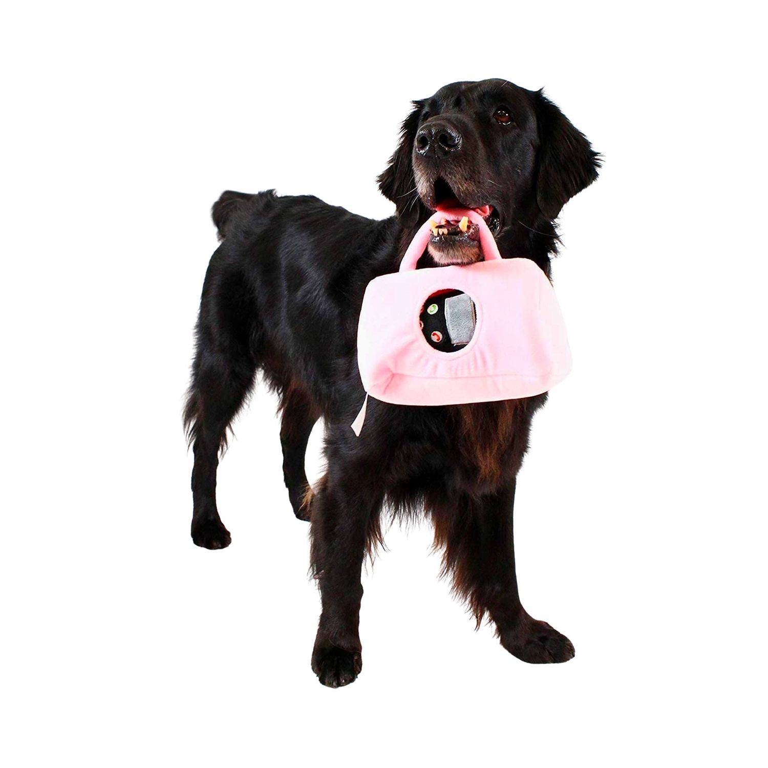 Midlee Plush Purse Find-a-Toy Interactive Dog Toy - 9"