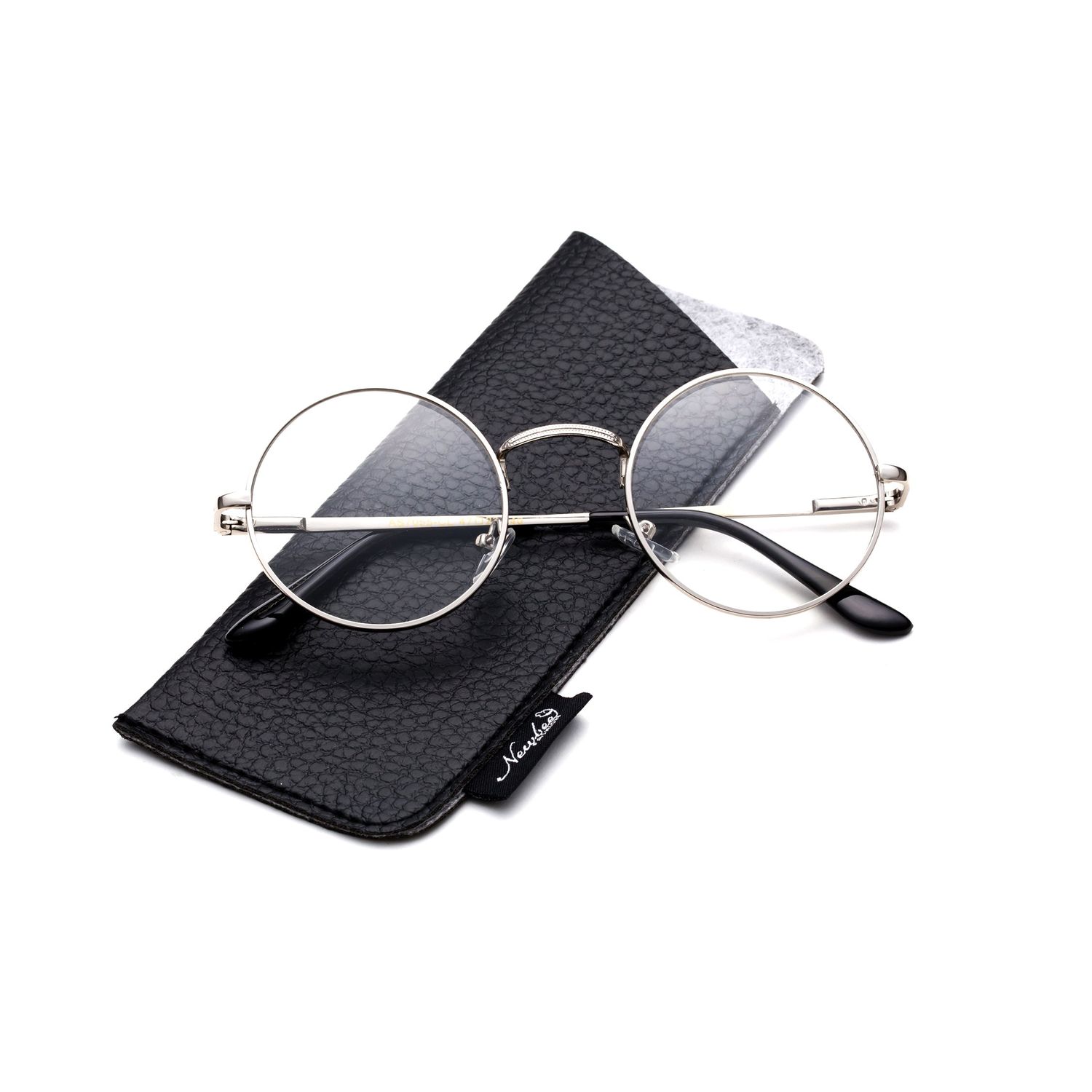 Glasses Hippy Vintage Retro Round Sunglasses & Clear Lens Glasses
