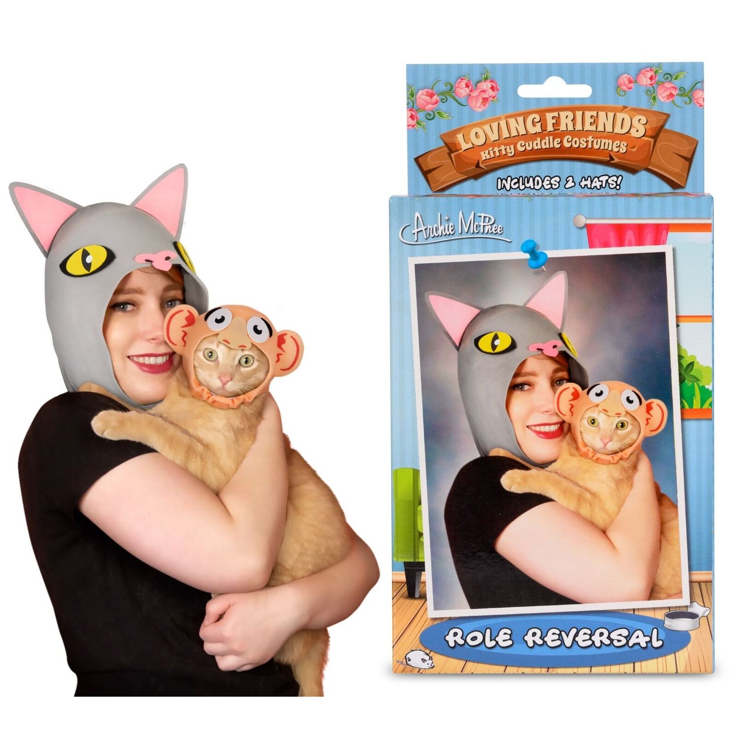 Kitty Cat Costume Kit (Owner & Pet Role Reversal) Funny GaG - Archie McPhee