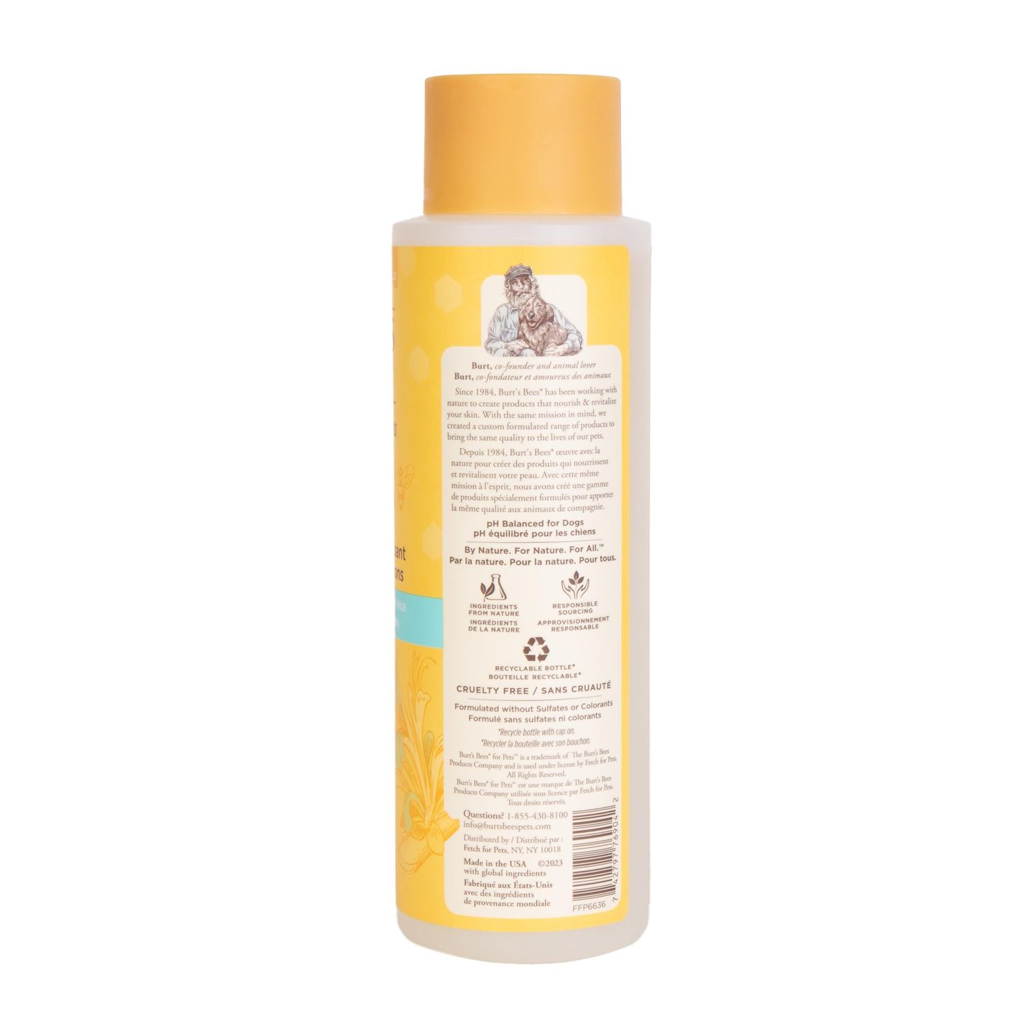 Burt's Bees for Pets Natural Itch Soothing Shampoo with Honeysuckle | Anti-Itch Dog Shampoo for All Dogs | Cruelty Free, Sulfate & Paraben Free, pH Balanced for Dogs - Made in the USA, 16 Ounces