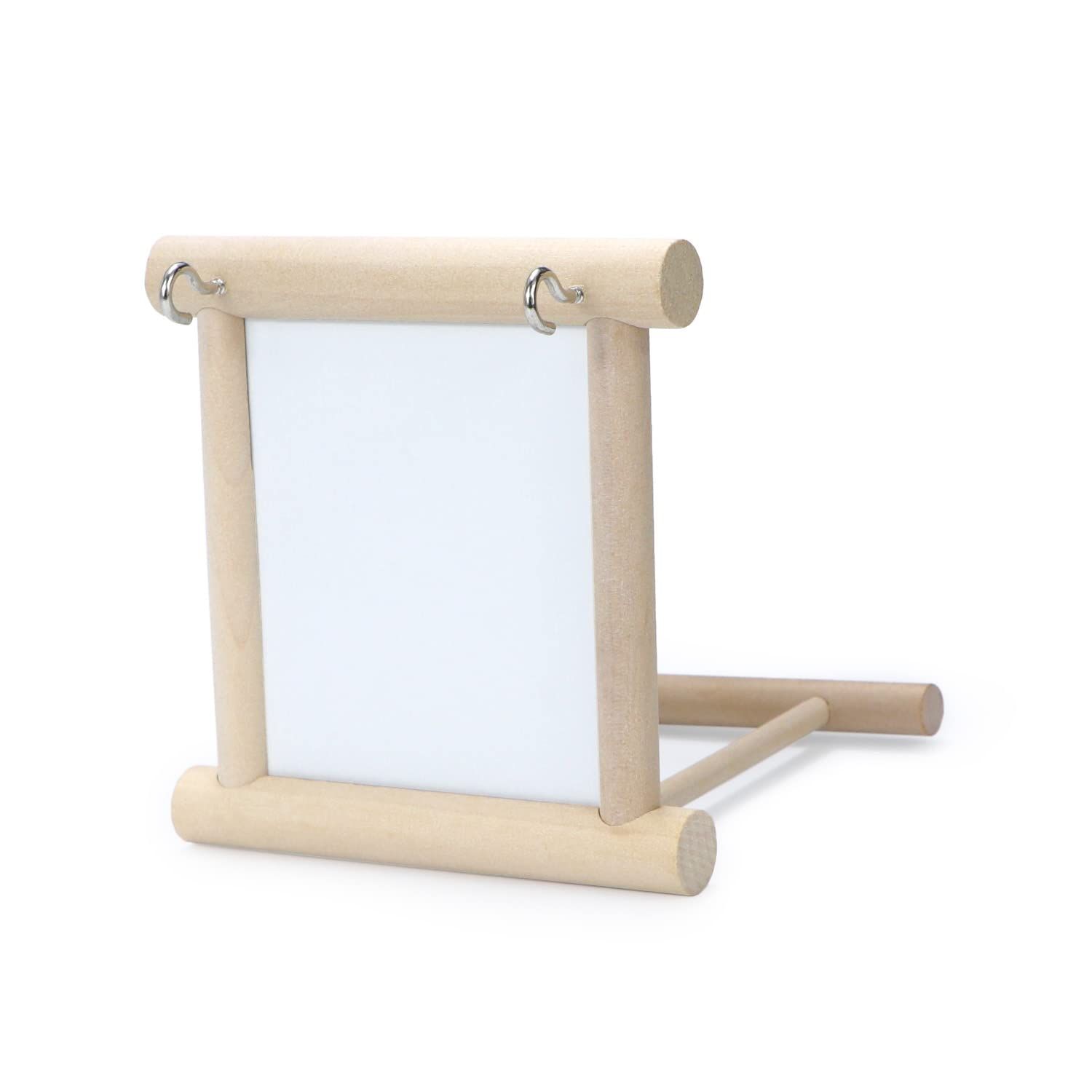 Wontee Bird Mirror with Perch Bird Toys for Parrots Budgies Parakeets Cockatiels Lovebirds Finches Canaries