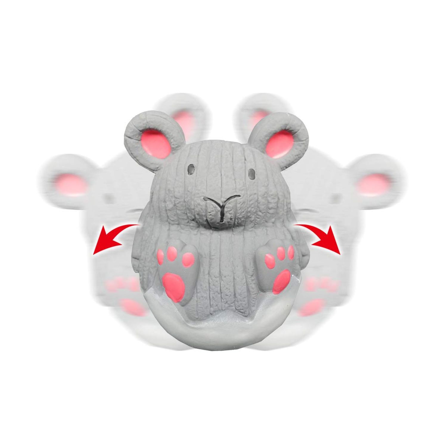 Latex with Rubber Tumbler Dog Toy (Mouse)