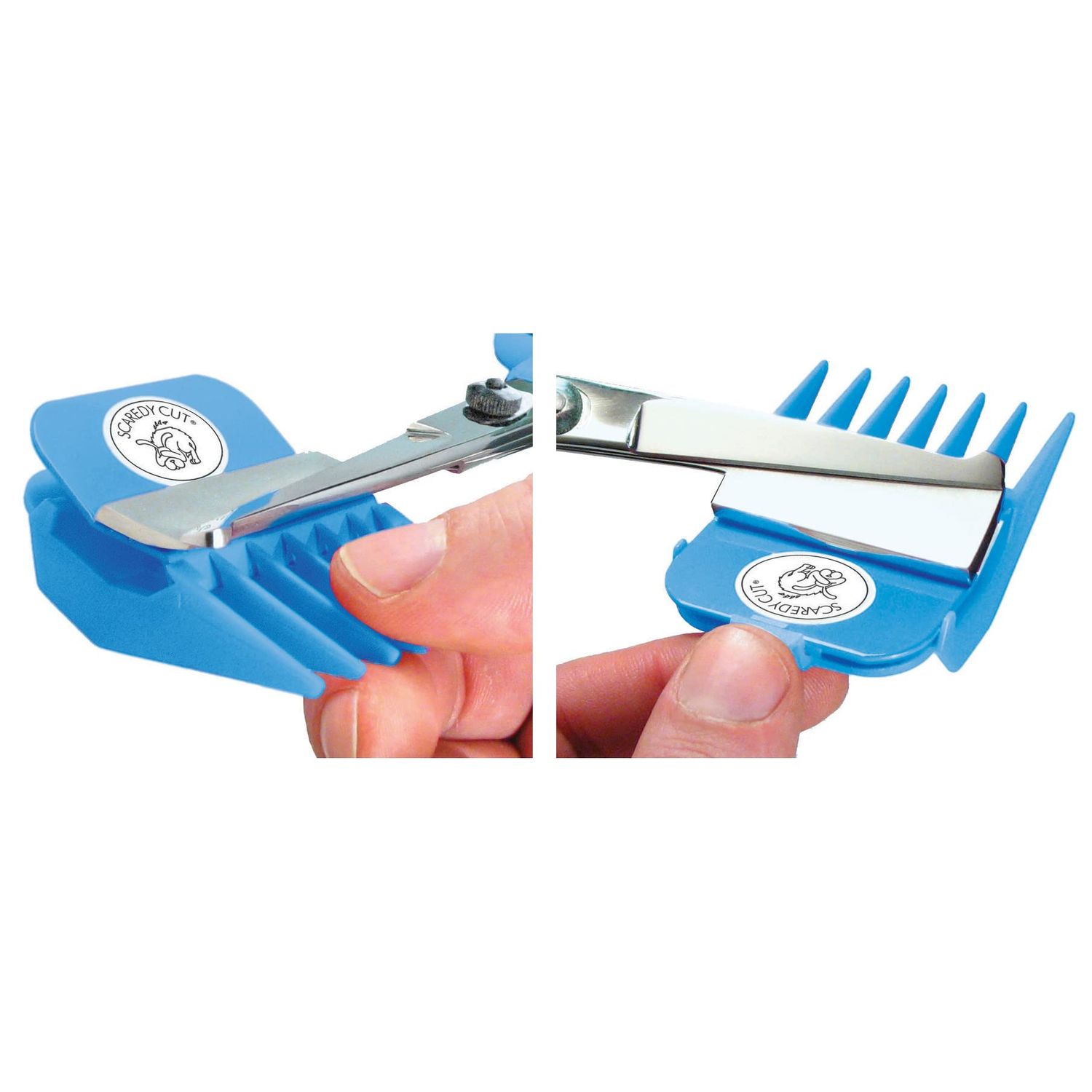 Scaredy Cut Silent Clipper + Sharpener Pet Grooming Kit, Blue, Right-Handed 17pc RH + Sharpener, Blue