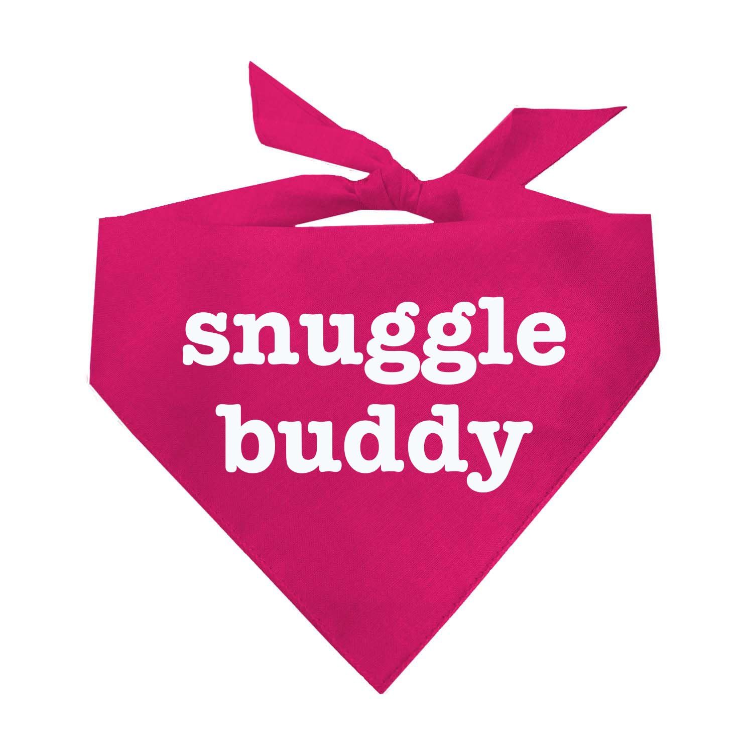 Snuggle Buddy Valentine's Day Dog Bandana (Hot Pink, XS 585)