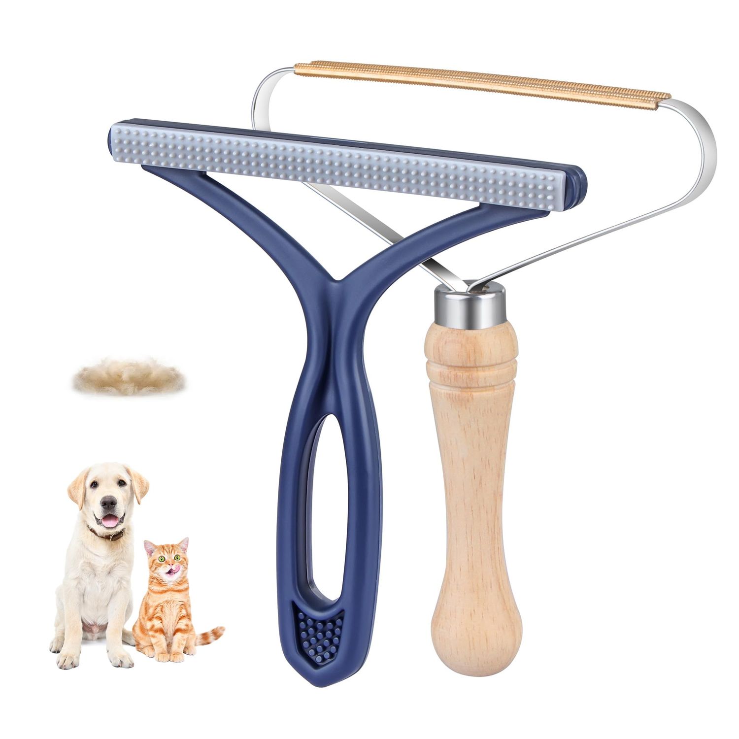 Pet Hair Removal Tool 2 Pack Dog Cat Pet Hair Remover for Furniture Portable Pet Hair Fur Removal Tools Carpet Rakes Scraper for Furniture Car Mat Pet Tower Rugs
