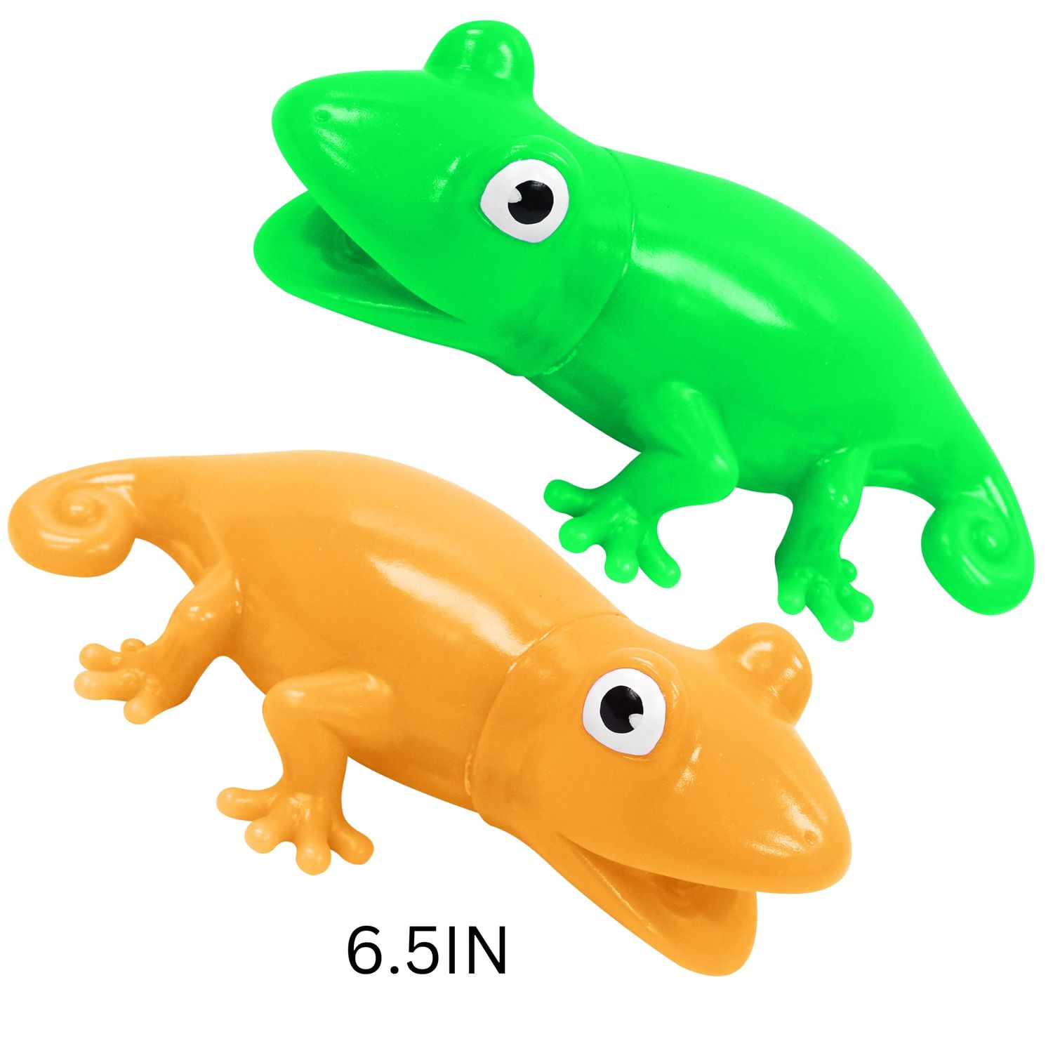 Animolds Baby Squeaky Toy Squeeze Party Favors Toys for Boys Novelty Toys & Amusements Screaming Rubber Gag Gifts Small Animal Toys Funny Dog Toys 6-8In Baby Sensory Toys 2PK(Squeeze Me Lizard 2PK)
