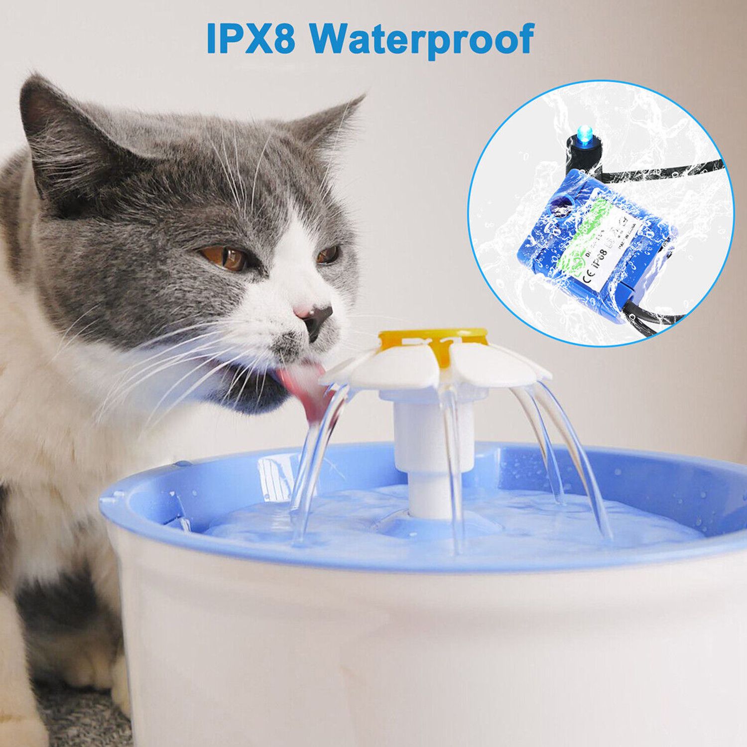 Pet Fountain Pump Replacement Cat Water Fountain Pump for Flower Fountain Automa