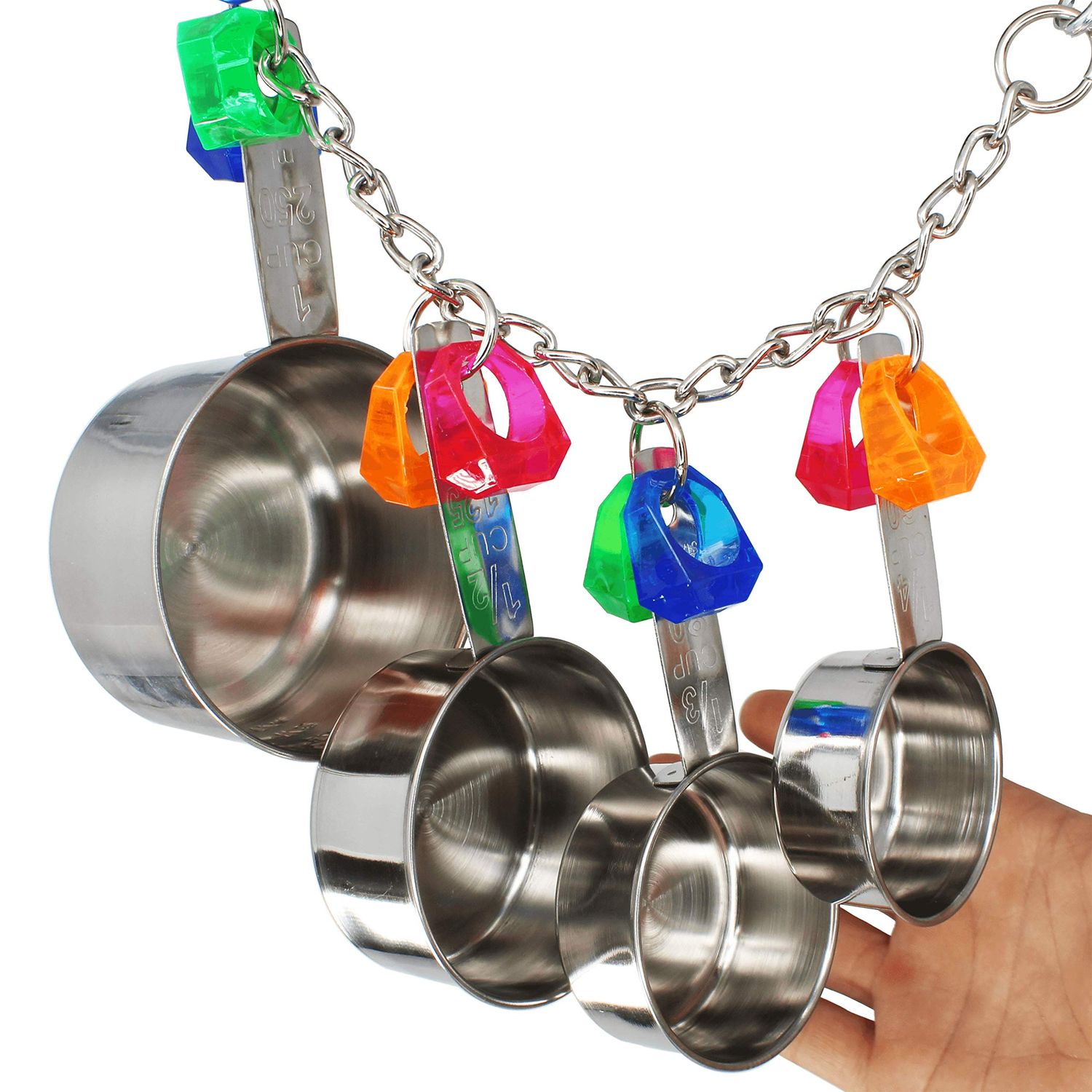 Bonka Bird Toys 1410 Cup Delight 7" x 13", Parrot, Cage Toy, Conure, Quaker, Caique, Eclectus, and Similar Birds.