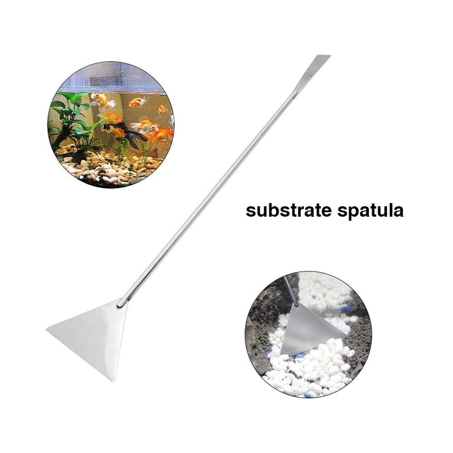 Aquascaping Tools 5 in 1 Kit Aquarium Scissors Plant Tools Curved & Straight Scissor Tweezers Spatula Stainless Steel Anti Rust Aquascape Tools for Fish Tank