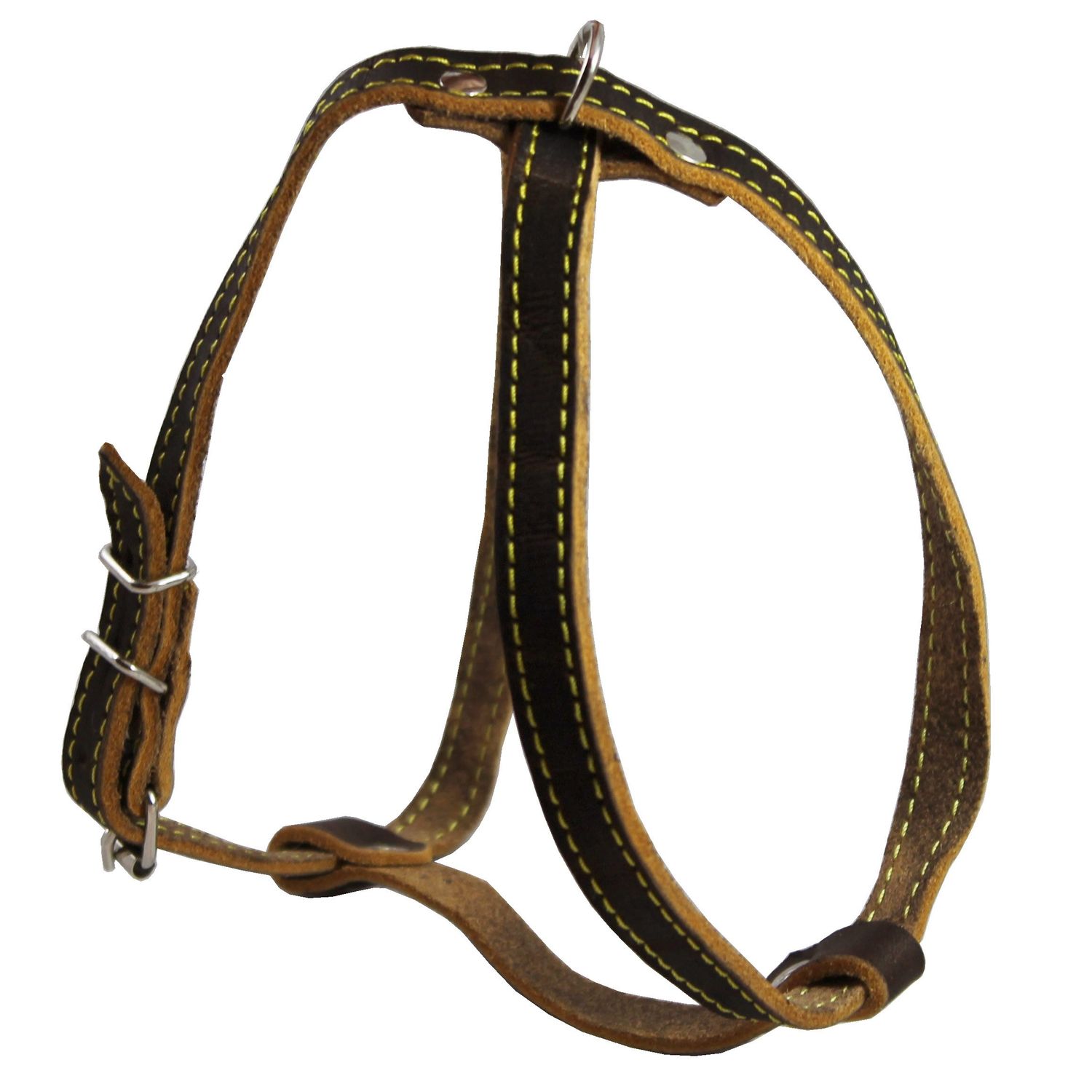 Real Leather Dog Harness, 15"-19" Chest Size, 1/2" Wide, Poodle